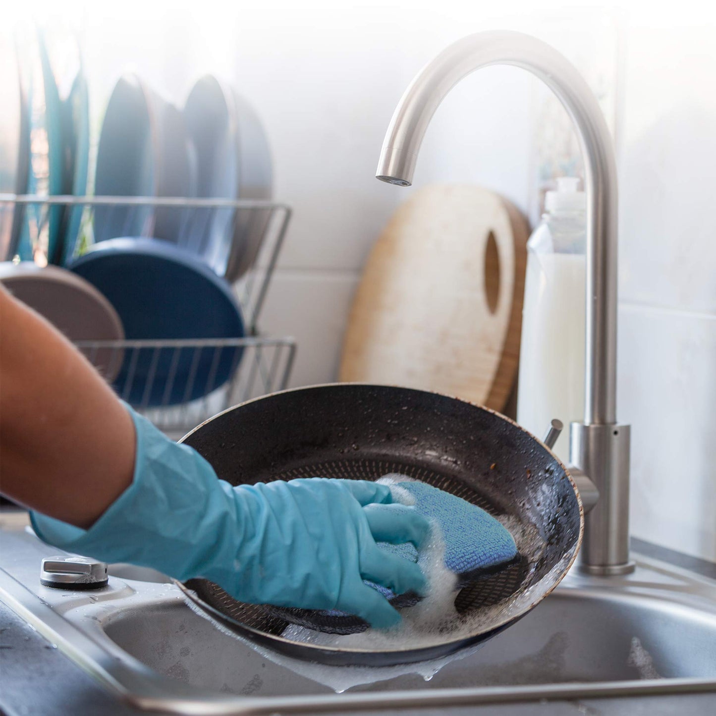 Multi-Purpose Sponges Kitchen By Scrub-it - Non-Scratch Microfiber sponges for Cleaning, Along with