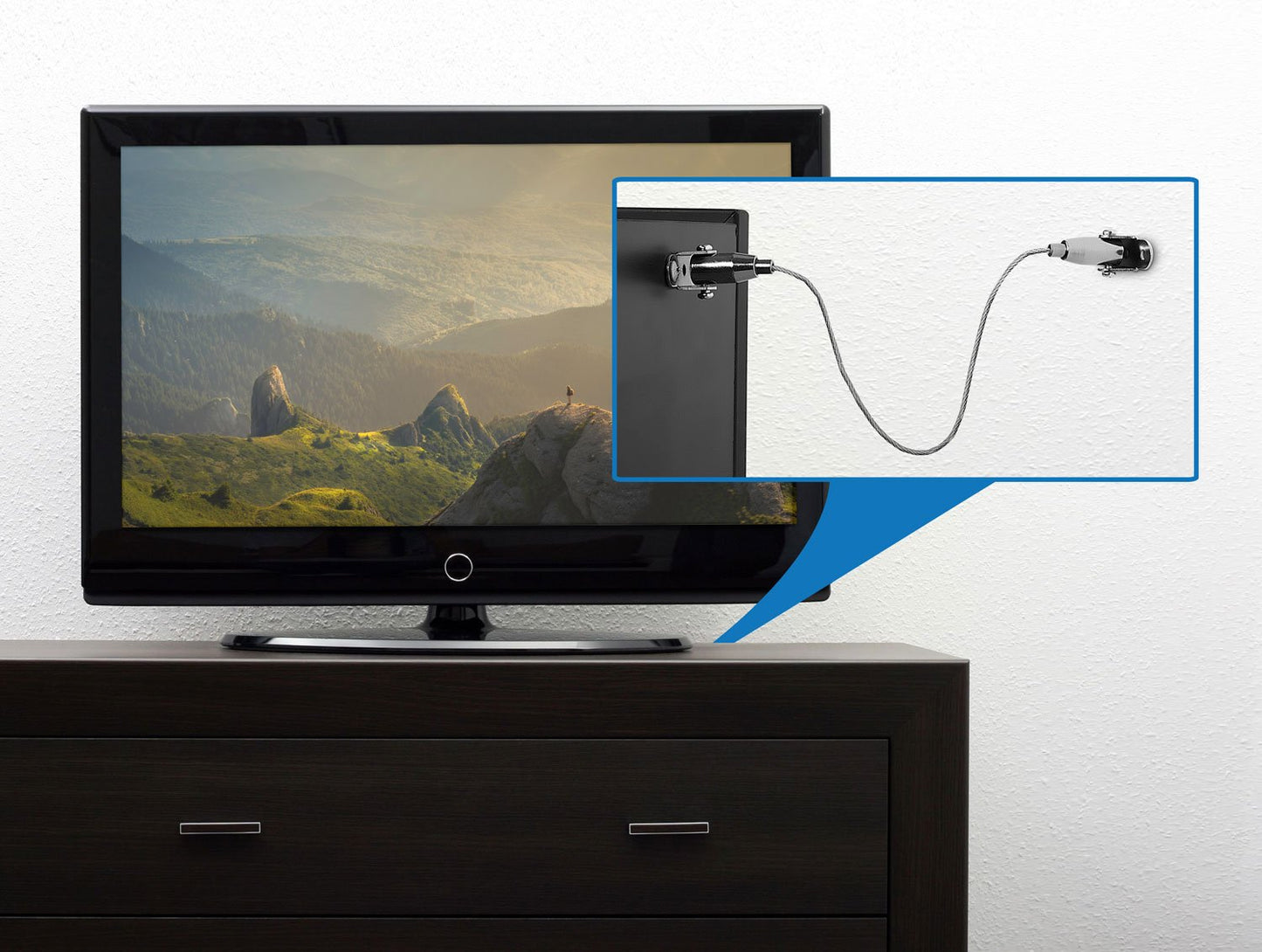 Mount-It! Furniture Anti-Tip Anchor - Steel Child Safety Straps | Secure Wall Anchors for Bookshelf, Dresser, Cabinet, Earthquake Protection for Babies and Pets, 2 Pack, Hardware Included