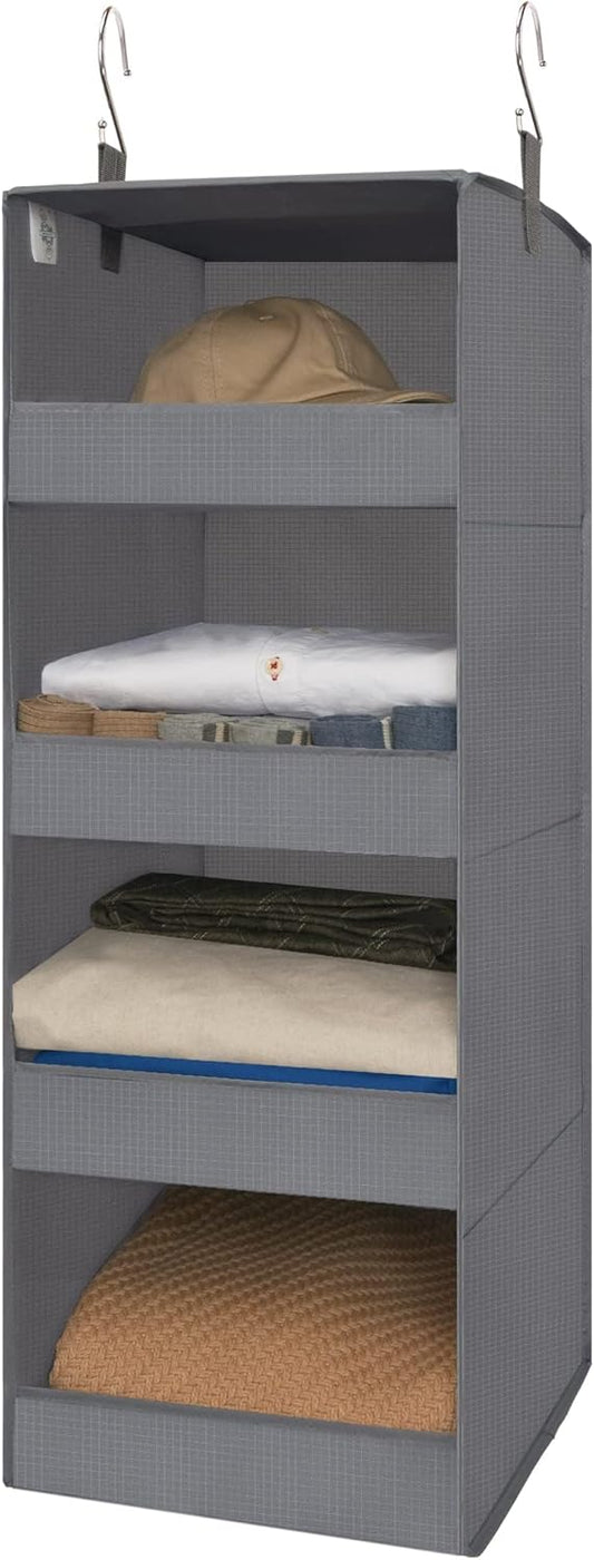 GRANNY SAYS 4-Shelf Hanging Organizer, Closet Hanging Shelves, Closet Hanging Storage Organizers