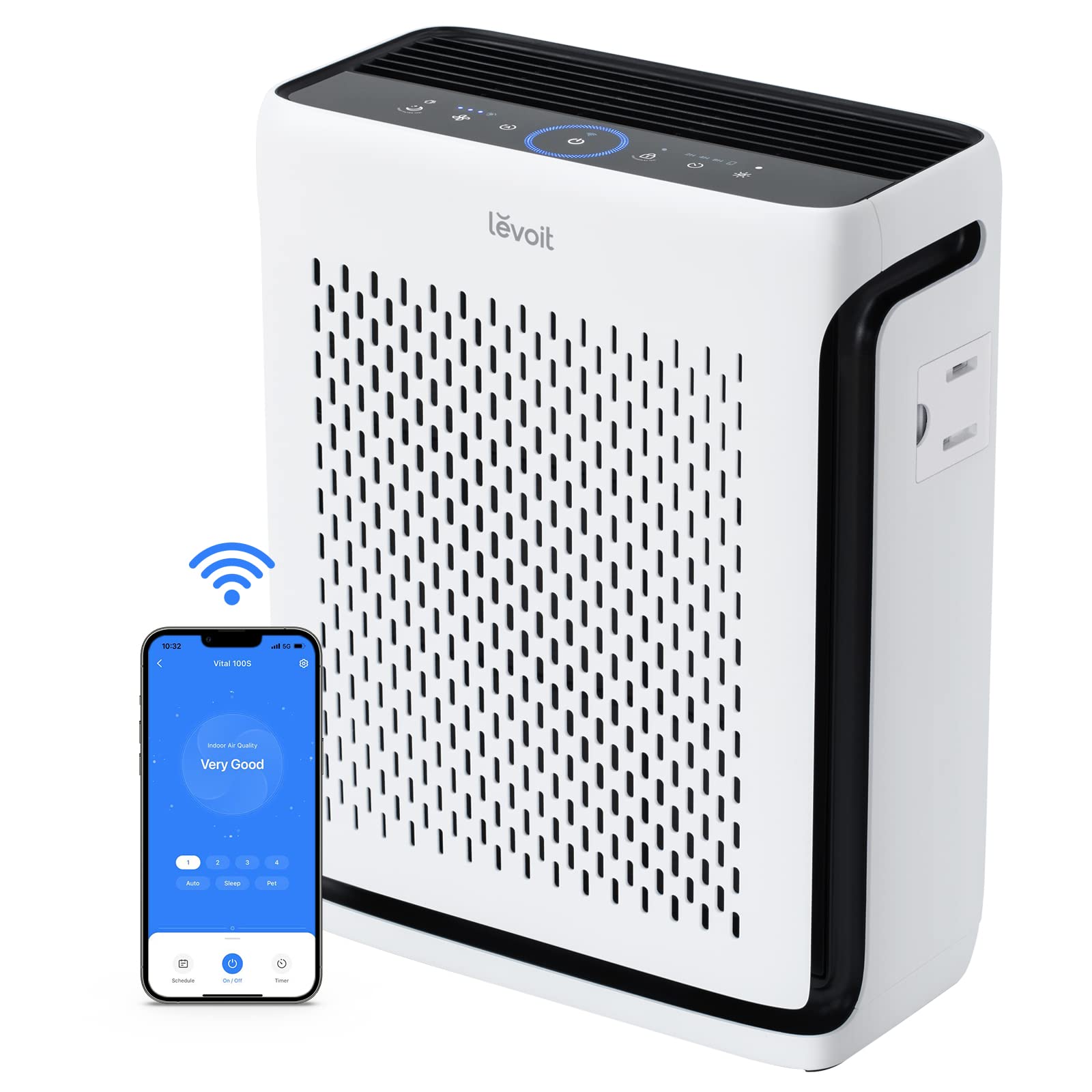 LEVOIT Air Purifier for Home Pets Bedroom Dorm Room Washable Pre-Filter
