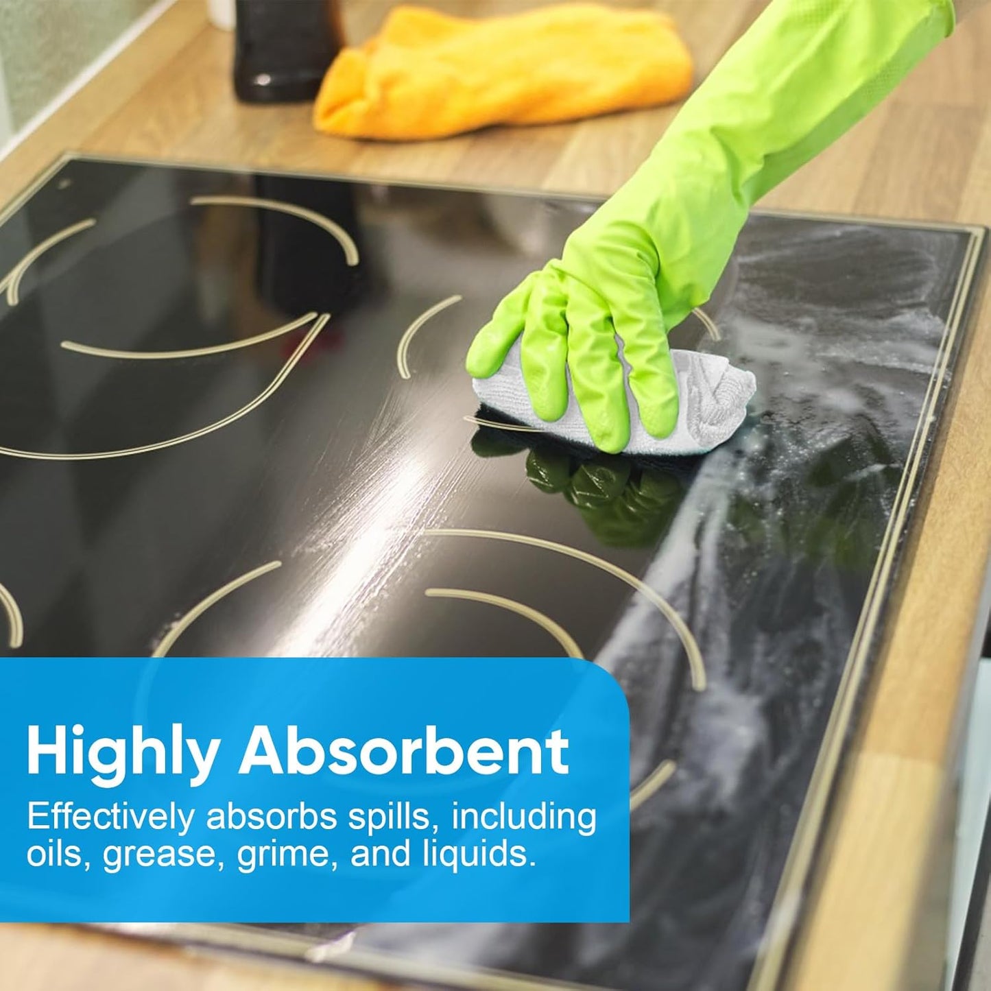 Microfiber Cleaning Cloth, 50 Sheets Shop Towels Commercial Grade Washcloths Lint-Free Clean Rags Bulk Towels for Cars Mechanic Restaurant Garage Housekeeping, 11.5"x 11.5", White