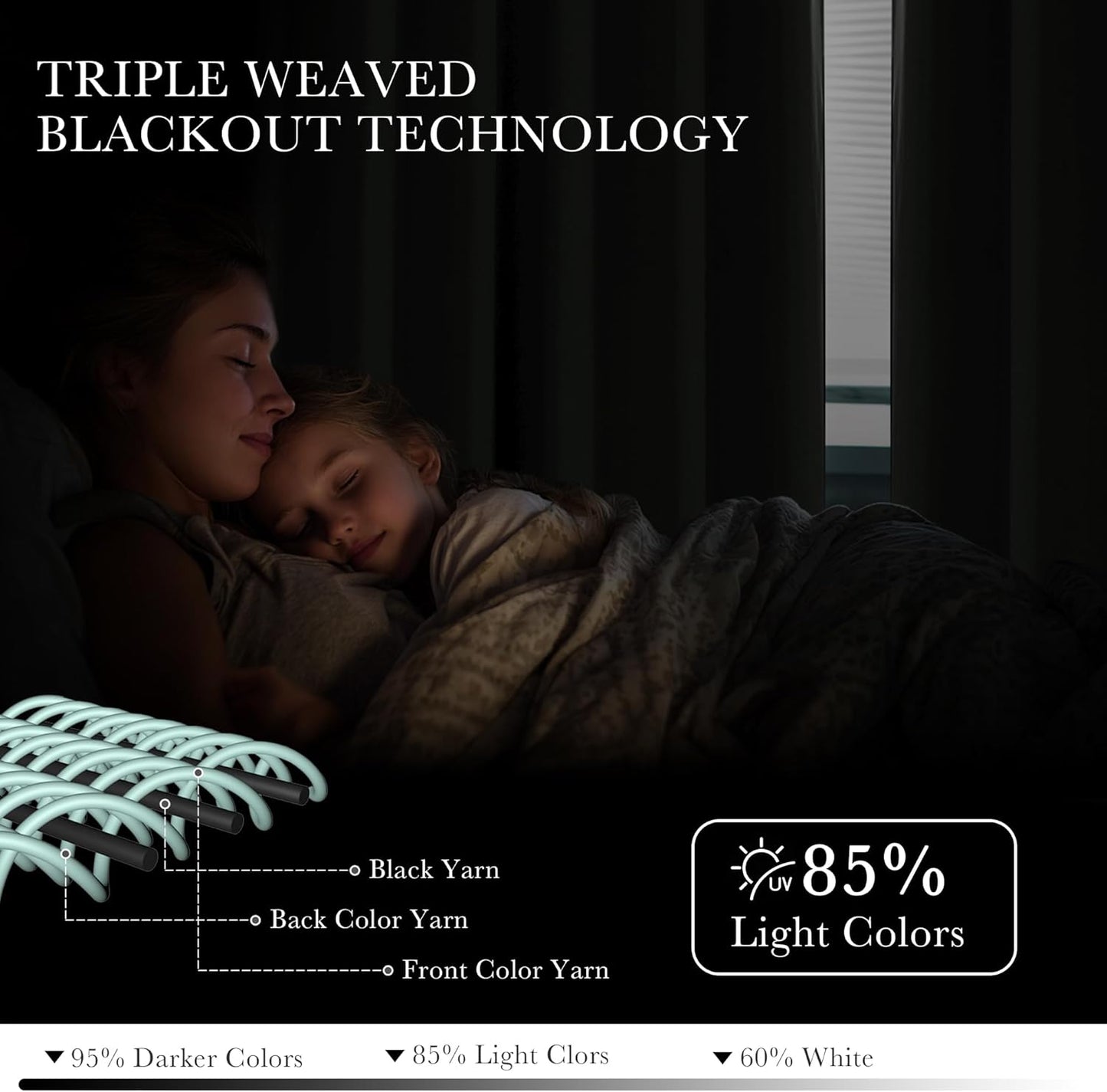 PONY DANCE Cream Window Curtain Panels 40 inch Length - Thermal Insulated Room Darkening Drapery Top Gromments for Kitchen/Bathroom/RV Camper, W 42 x L 40, 2 Panels Set