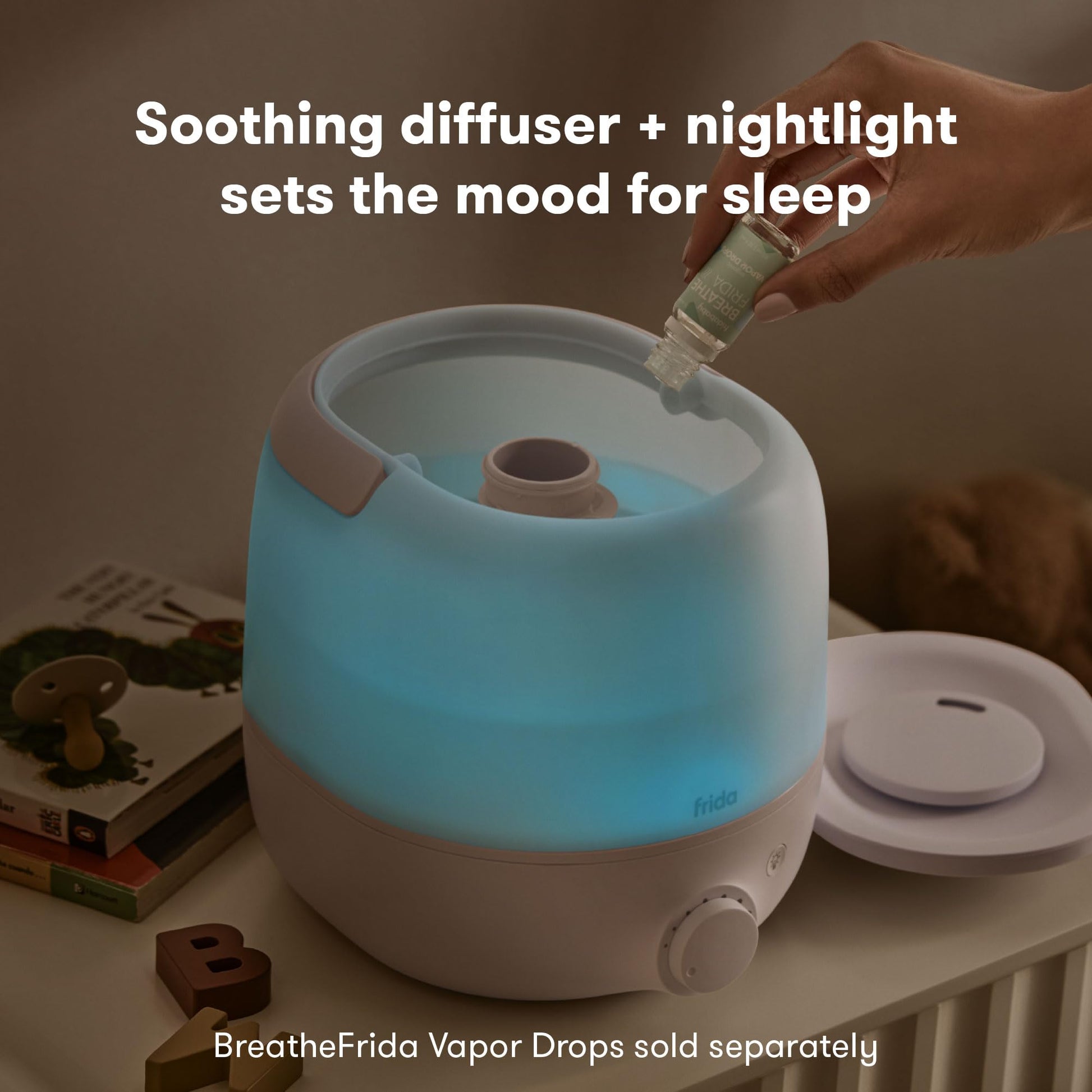 Frida Baby 3-in-1 Cool Mist Humidifier for Large Rooms & Bedroom, Diffuser