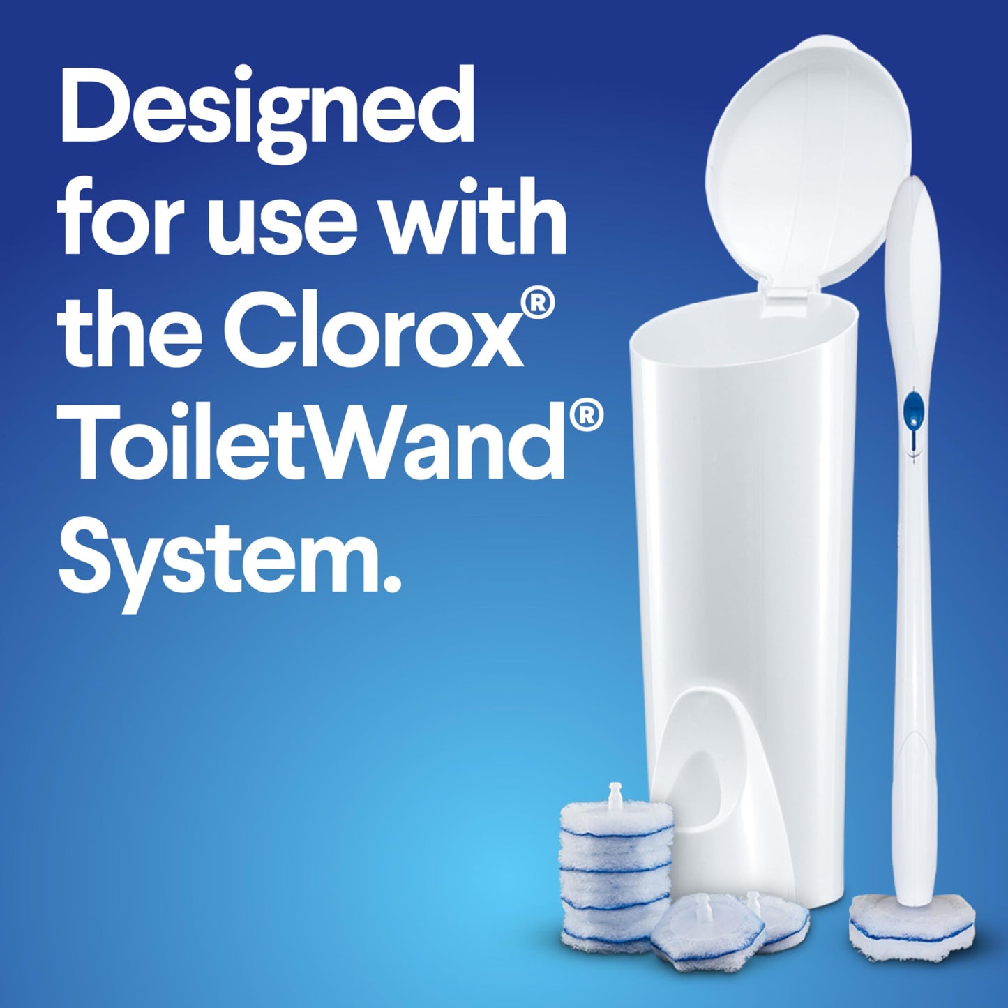 Clorox ToiletWand Disposable Toilet Cleaner Refills, 30 Count, Kills 99.9% of Germs and Viruses