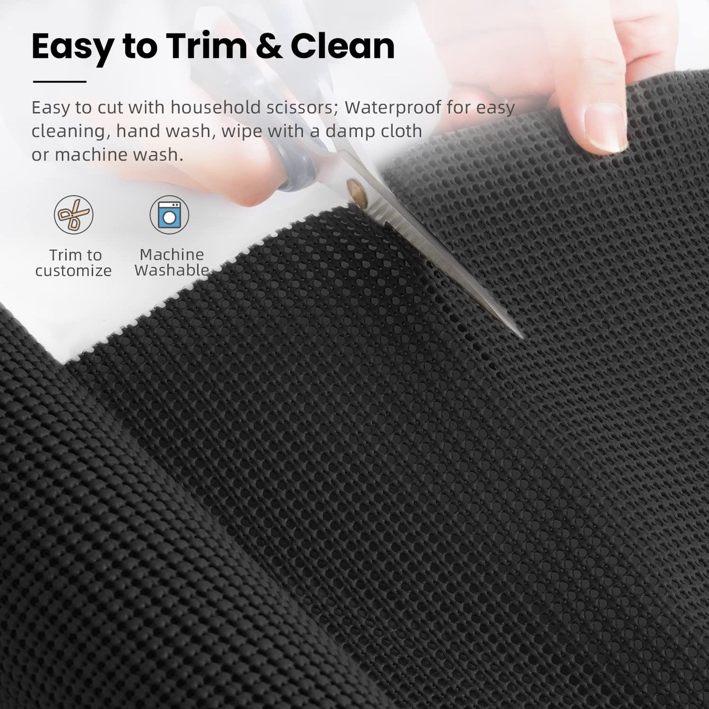 BAGAIL Non-Adhesive Shelf Liner, Thick Strong Grip Drawer Liners for Kitchen Cabinets, Heavy-Duty