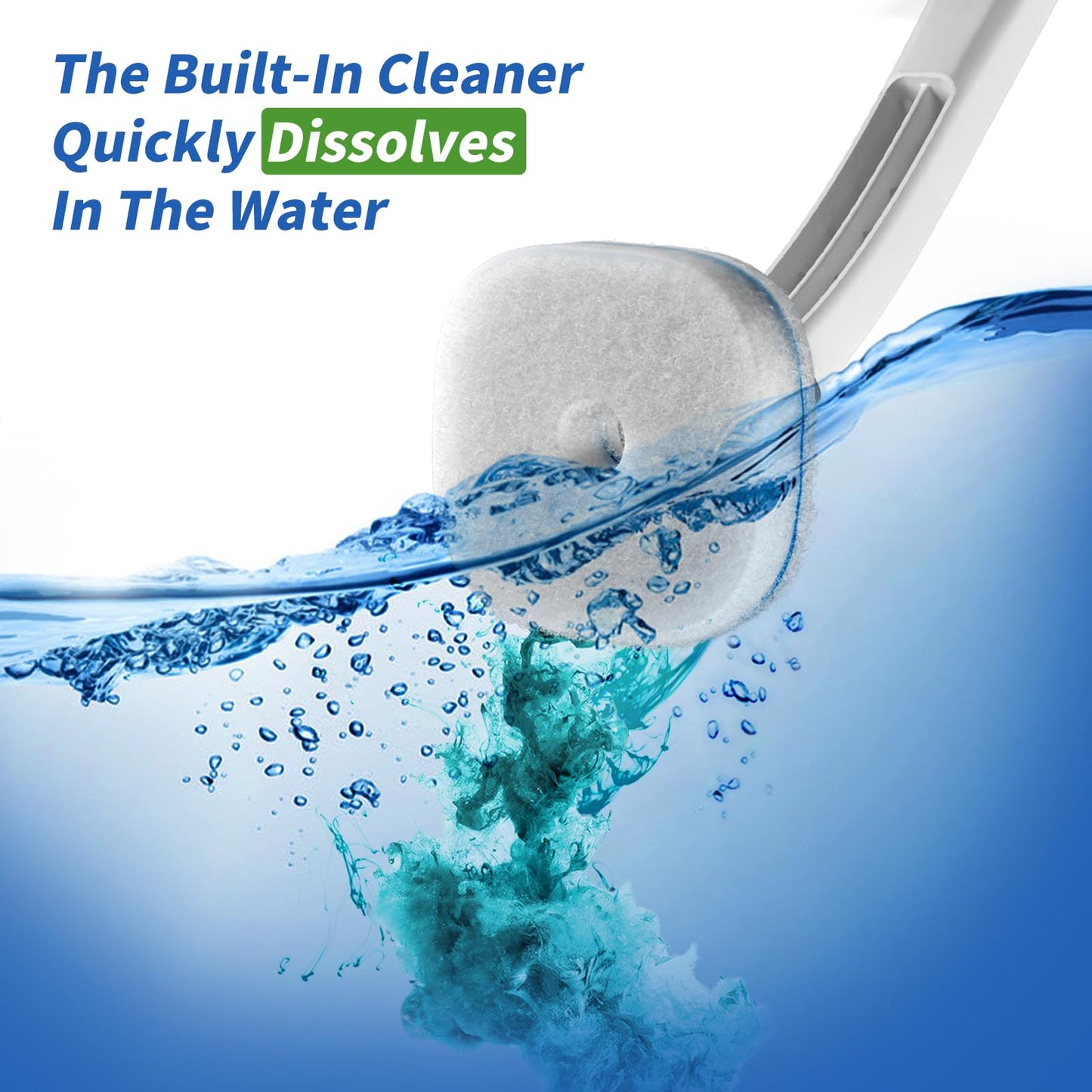 oshang Disposable Toilet Brush - Toilet Bowl Cleaner, Toilet Cleaning Supplies, Toilet Brush with