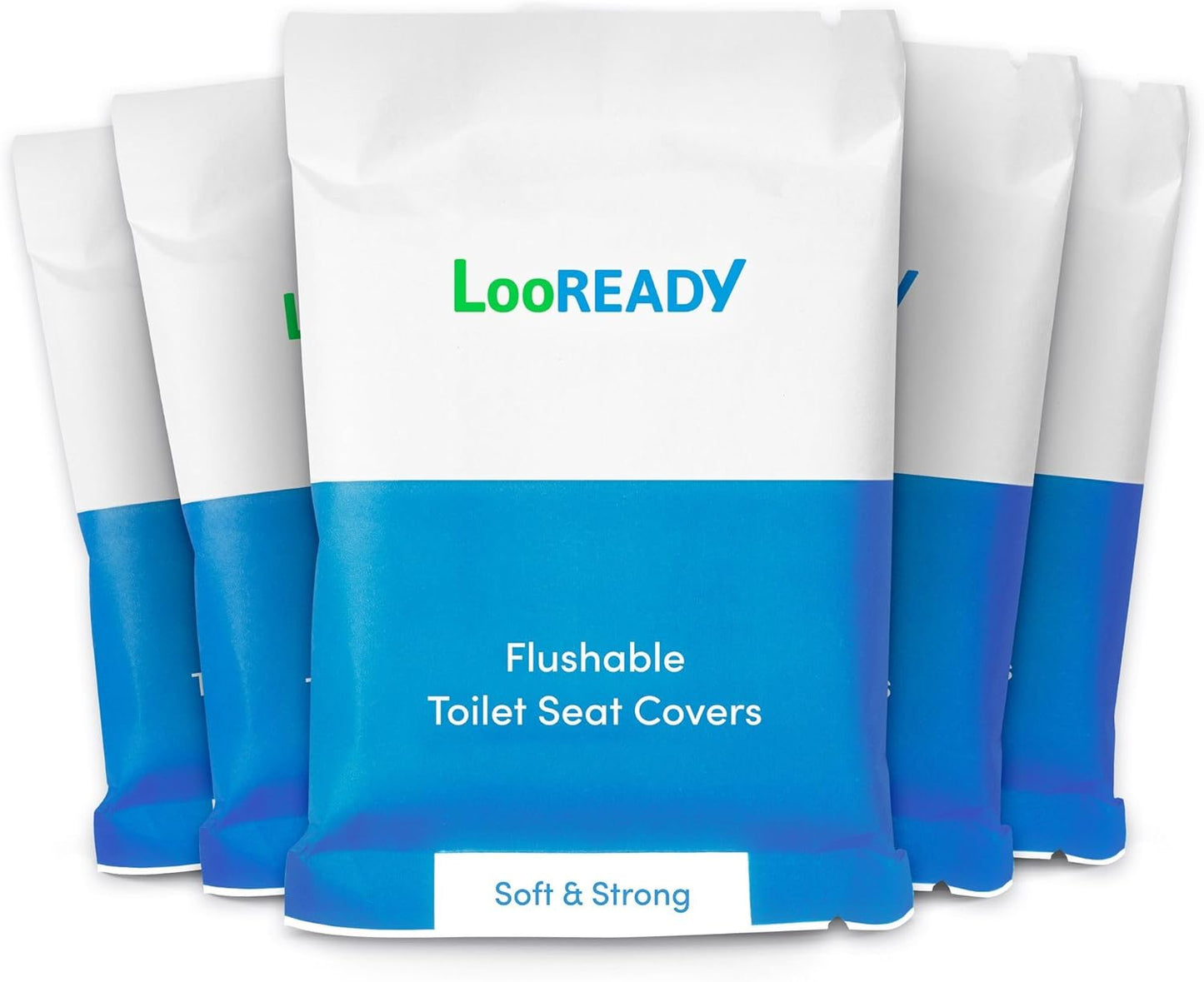 Individually Wrapped Toilet Seat Covers Disposable Flushable - Deluxe Premium Quality Travel Essential - Extra Thick and Large - Sample Size 5 pack