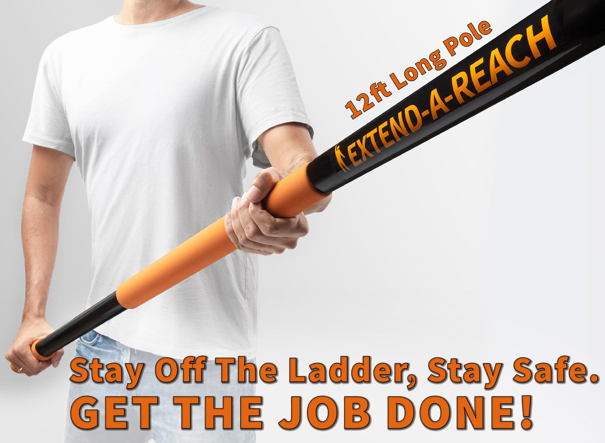 20 Foot High Reach Duster Kit with 4-12 ft Telescopic Extension Pole