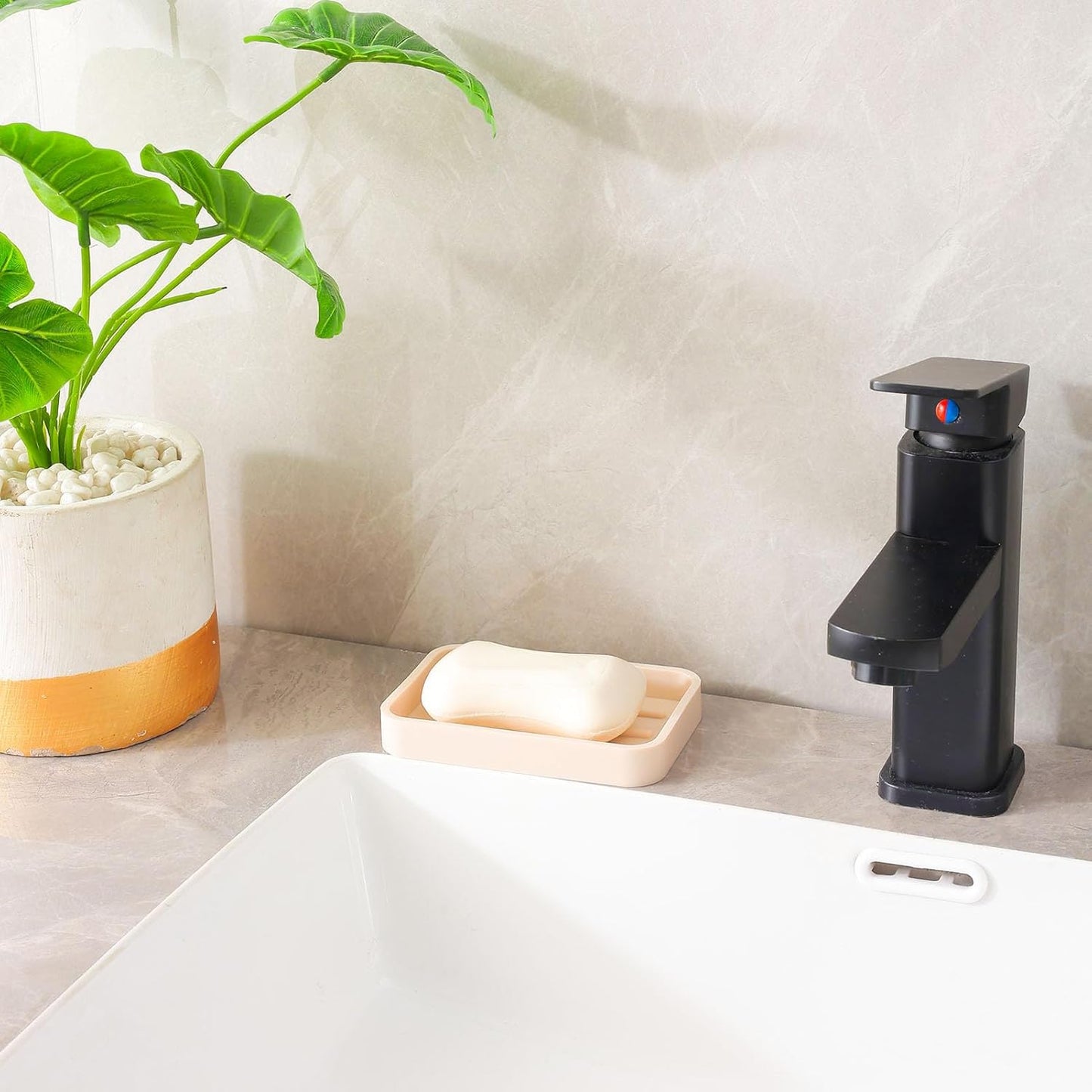 Silicone Kitchen Sink Organizer Tray for Multiple Usage,Easy Clean Sponges Holder for Kitchen Bathroom Counter or Sink,Dish Soap Dispenser,Scrubber,Bottle,Cup Tapioca 4.9”x 3.2”