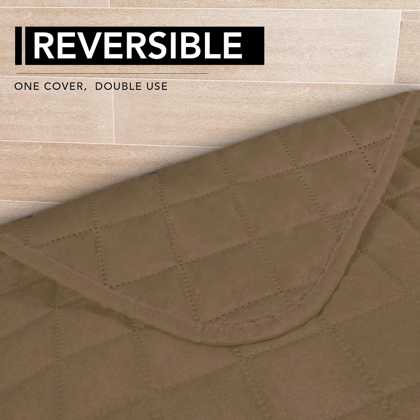 Easy-Going Sectional Couch Covers for Dogs L Shape Sofa Cover Reversible Sofa Slipcover Chaise Lounge Cover Furniture Protector Cover for Pets Dog Cat (42 x 52 inches, Camel/Camel)