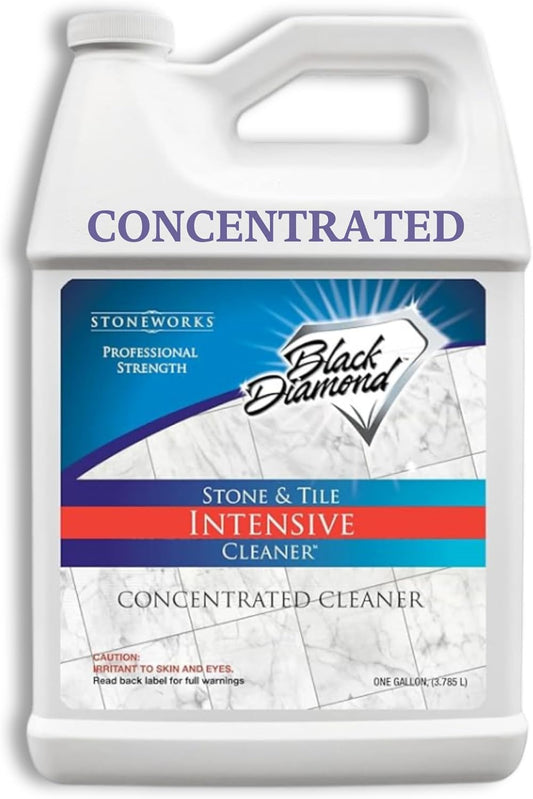 Black Diamond Stoneworks Stone & Tile Intensive Cleaner: Concentrated Deep Cleaner, Marble, Limestone, Travertine, Granite, Slate, Ceramic & Porcelain Tile.