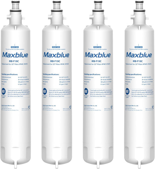 Maxblue Replacement for GE® RPWFE®, RPWF (with CHIP) Refrigerator Water Filter, Compatible with