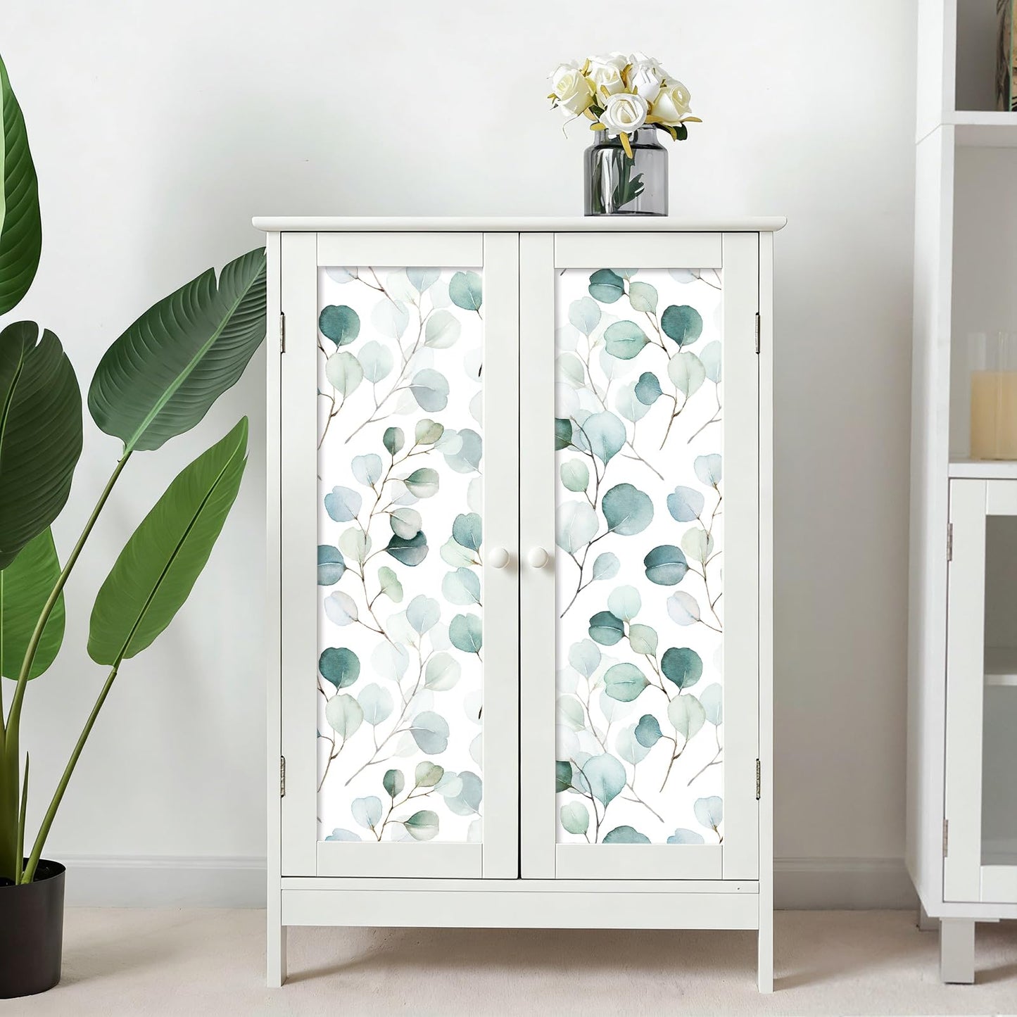 HAOKHOME Adhesive Shelf Liner Dresser Leaf Contact Paper for countertops