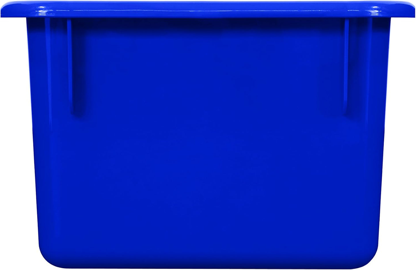 Wood Designs Cubby Storage Bin, Heavy Duty Plastic Containers for Kids Blue Cubby Tray Set of 20