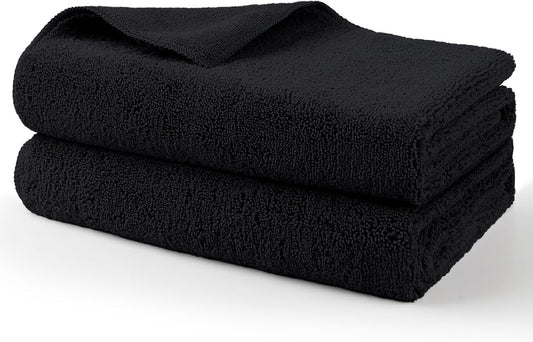 HOMEXCEL Professional Large Microfiber Car Drying Towels 2 Pack, Lint Free, Scratch Free, Highly