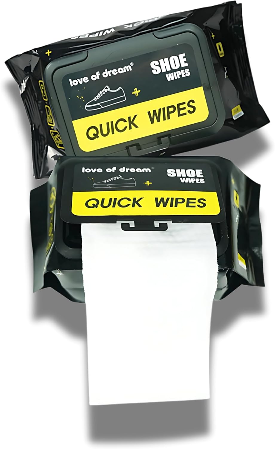 Shoe Wipes ??2 Pack (60 Count) Disposable, Pre-Moistened Sneaker & Shoe Cleaning Wipes ??Travel-Ready, Portable ??Removes Dirt, Scuffs & Stains from Leather, Fabric, Rubber, and More