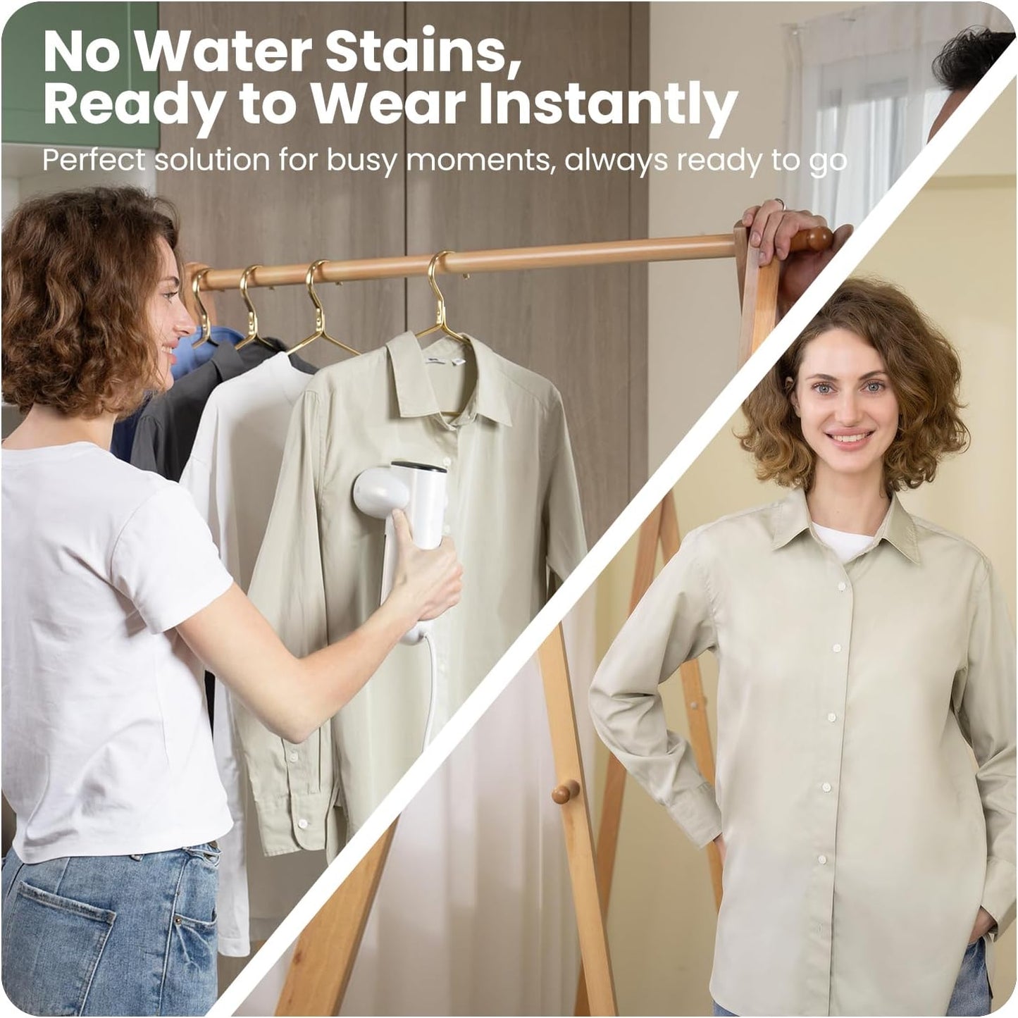 Neakasa Magic 1 Vacuum Steamer, Handheld Travel Garment Steamer for Clothes, 2300Pa Suction for Clothes Grips, Steamer Iron 2 In 1 (for 110-120V Use)