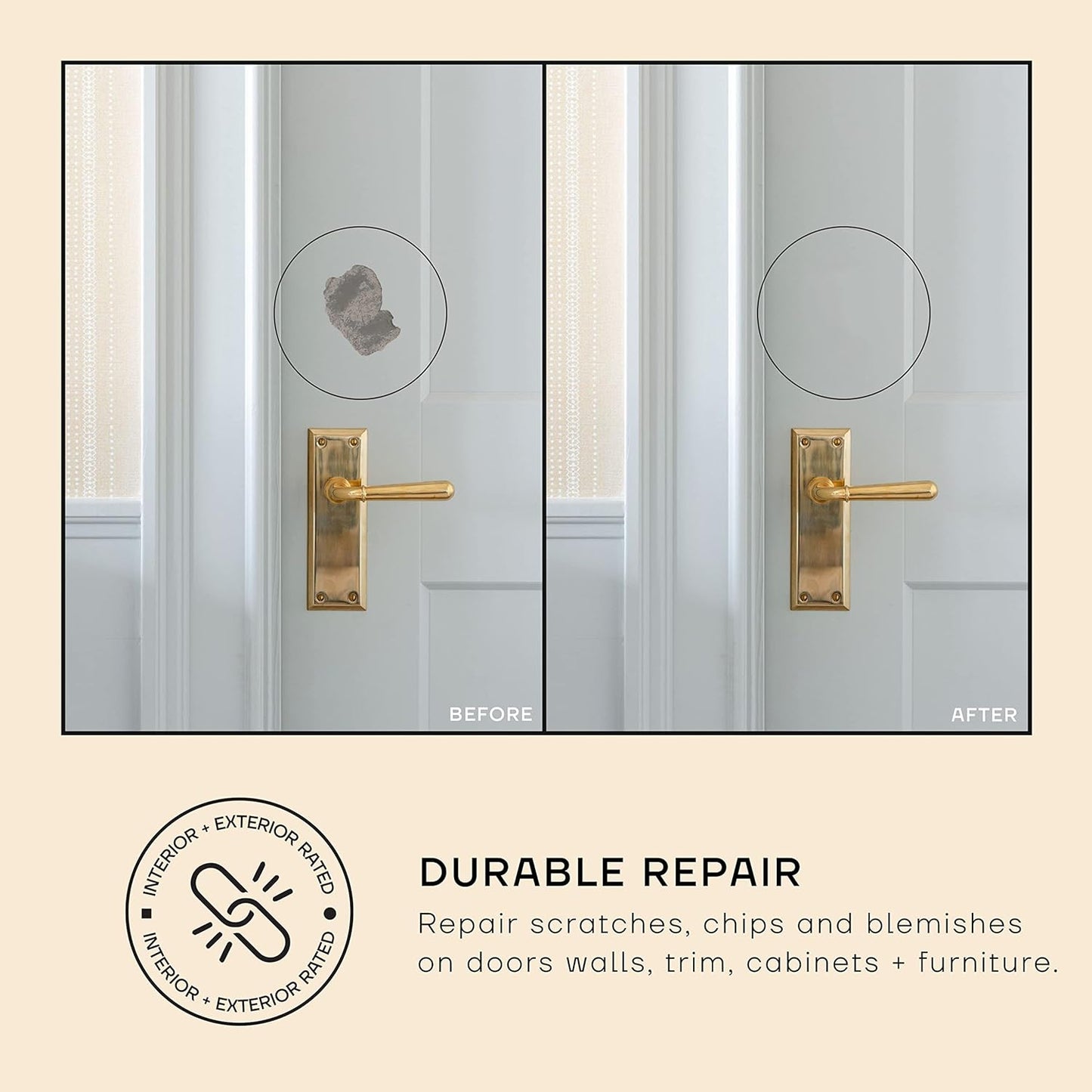 soto White Paint Touch Up, Multi-Surface, Matte Finish (No. 02 Oxman White) - 1.5 Ounces/45 Milliliters of Scratch Repair for Furniture, Walls, Cabinets, Trim, Doors, Indoor/Outdoor