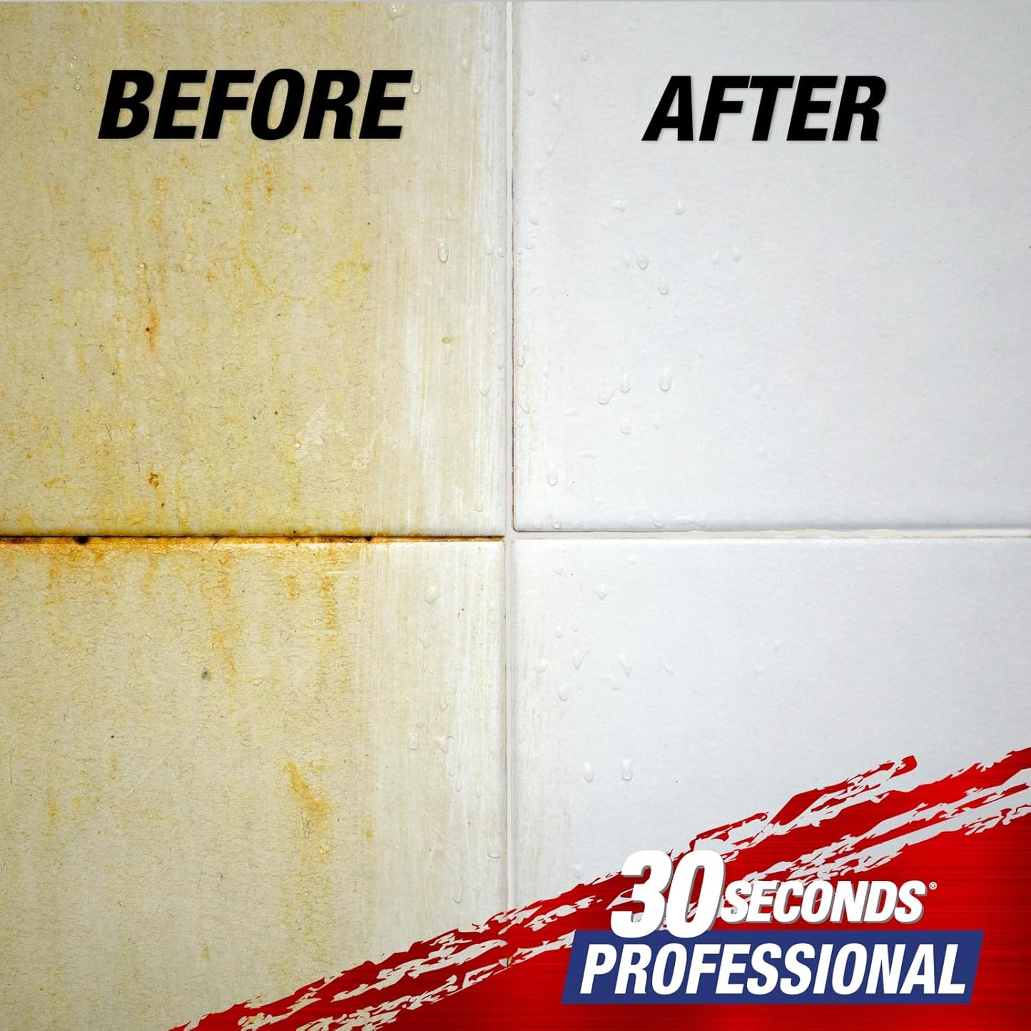 30 SECONDS Pro Mold and Mildew Stain Remover | Scrub Free | Brighter Results Instantly | Ready To Use Refill | 128 fl. oz. (2 PACK)