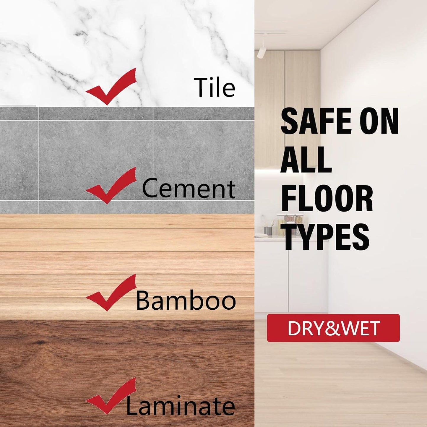 Mop for Floor Cleaning, Professional 18 Inch Washable Reusable 3 Pads Refills and Refillable Spray Bottle for Easy Wet Dry Mopping, Dust Flat Mops for Hardwood Laminate Tile