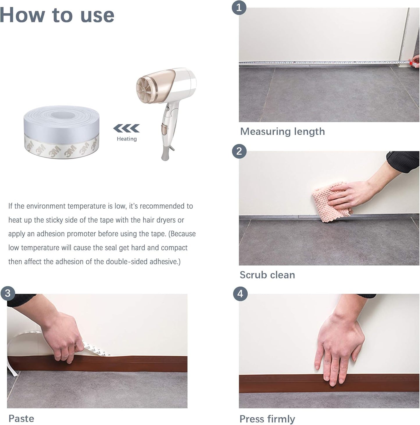 TAROSE Weather Stripping, Silicone Door Seal Strip Door, Window, 16 Feet Long, Reddish Brown (Width 45mm)