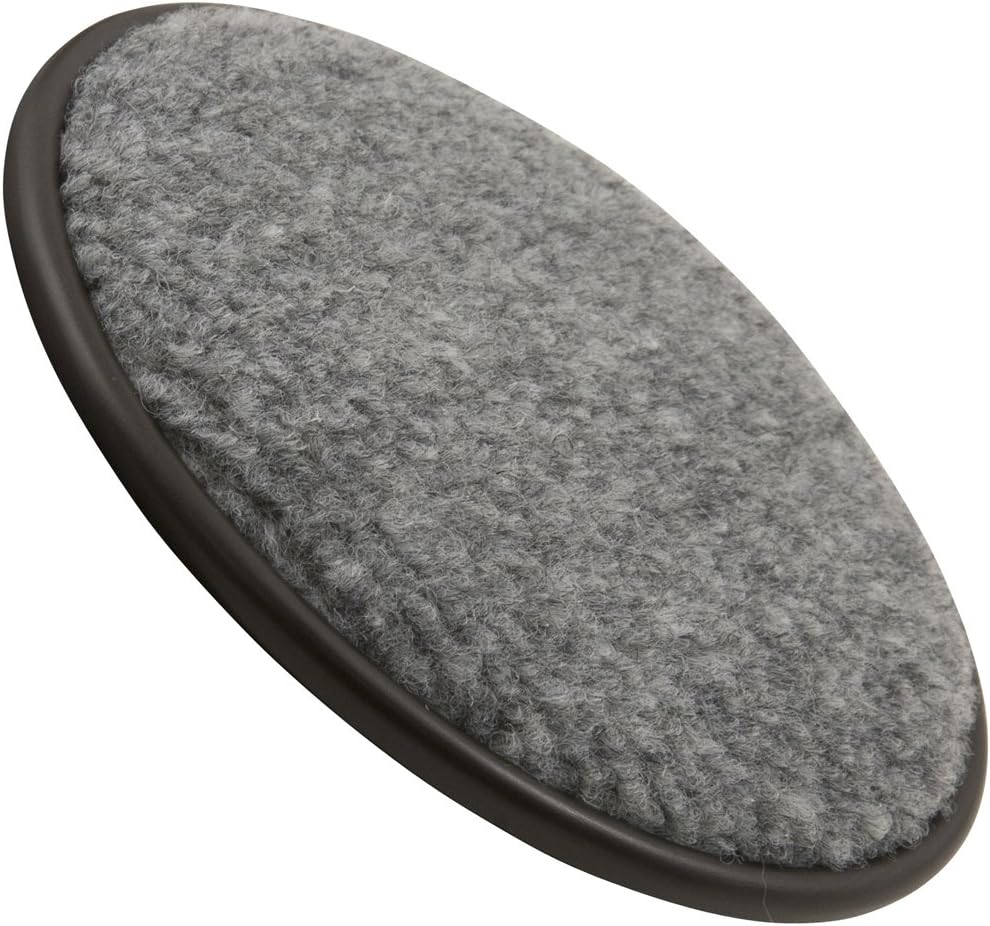 SoftTouch 2 1/2" Round Reusable Carpet Bottom Furniture Caster Cups to Protect Hardwood, Tile or Laminate Floors, Brown (4 Pack)