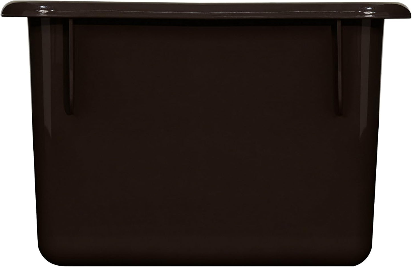 Wood Designs Cubby Storage Bin, Heavy Duty Plastic Containers for Kids Brown Cubby Tray Set of 25