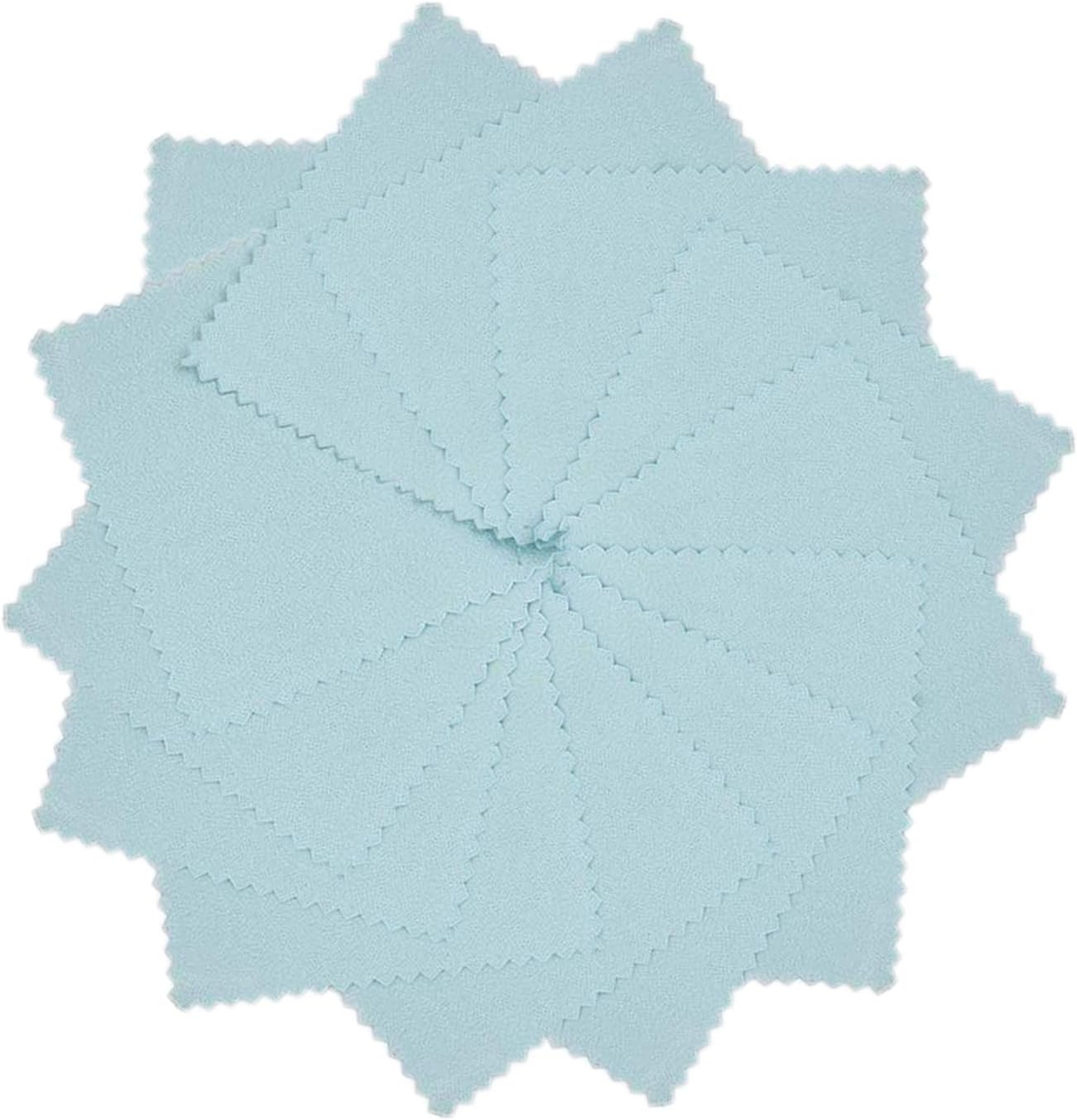 50pcs Jewelry Cleaning Cloth Polishing Cleaning Cloths for Sterling Silver Gold Platinum Platinum Jewelry, Watch Coins Non Toxic Tarnish Remover Keeps Jewelry Clean and Shiny, 3.2 x 3.2 inches