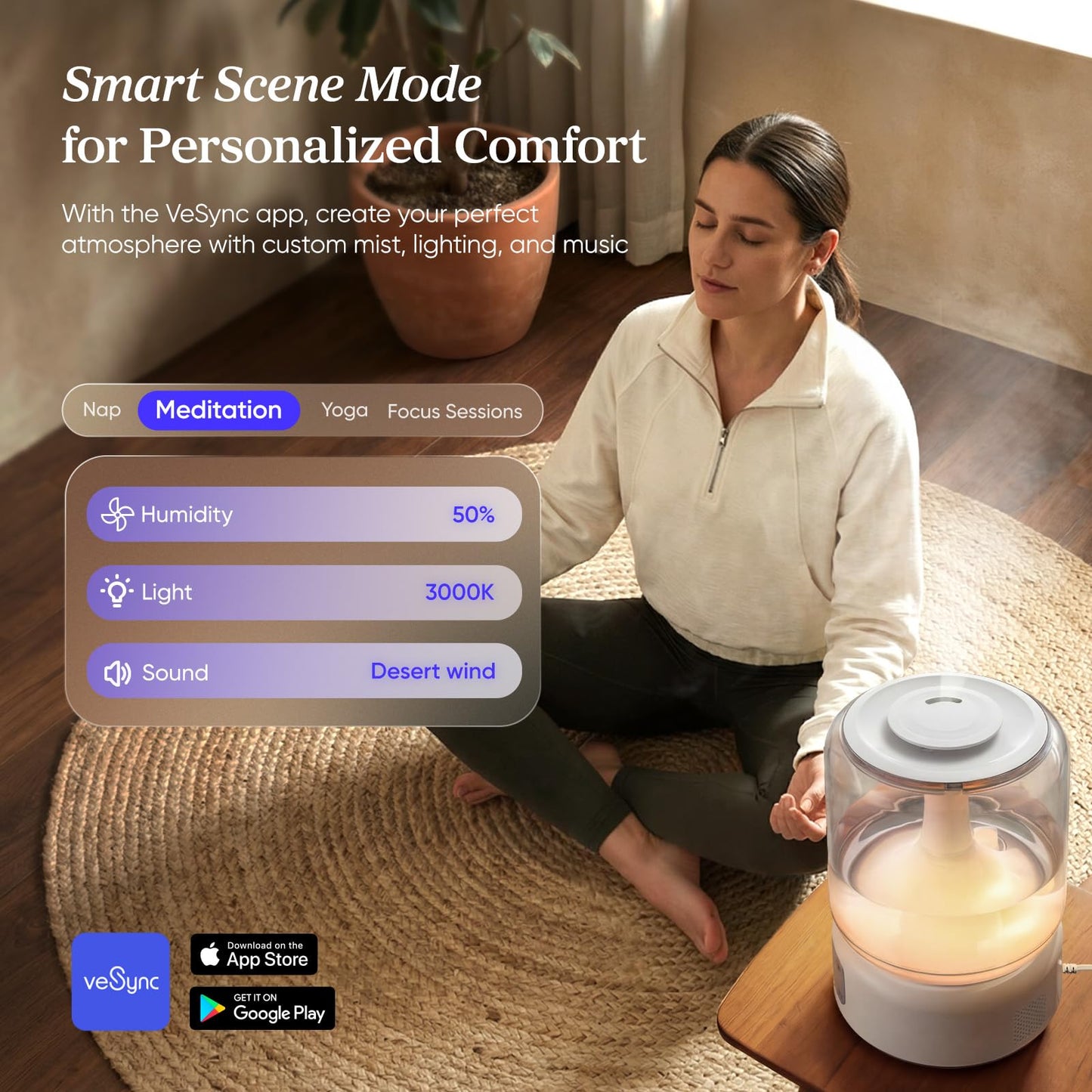 Levoit Humidifiers for Bedroom Large Room, 6.2L Dishwasher Safe, Smart App