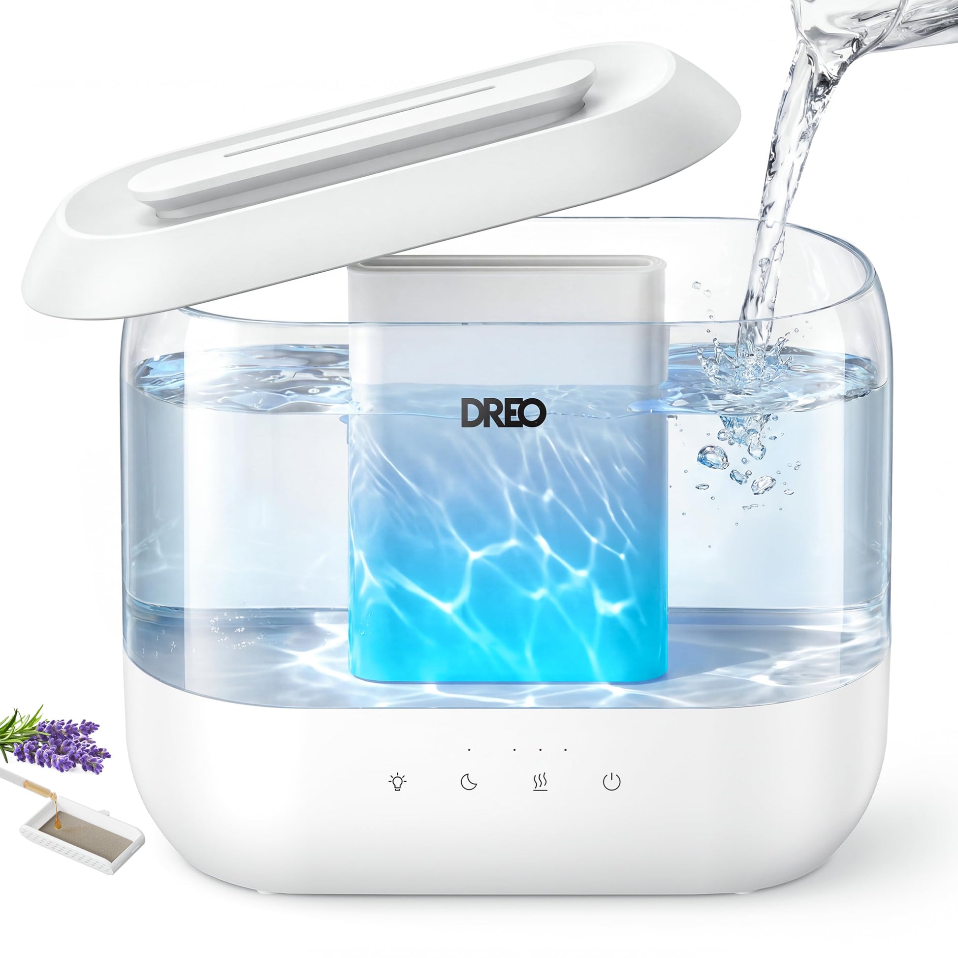 DREO 4L Humidifiers for Bedroom, 36H Runtime, 28 dB Quiet, HM311