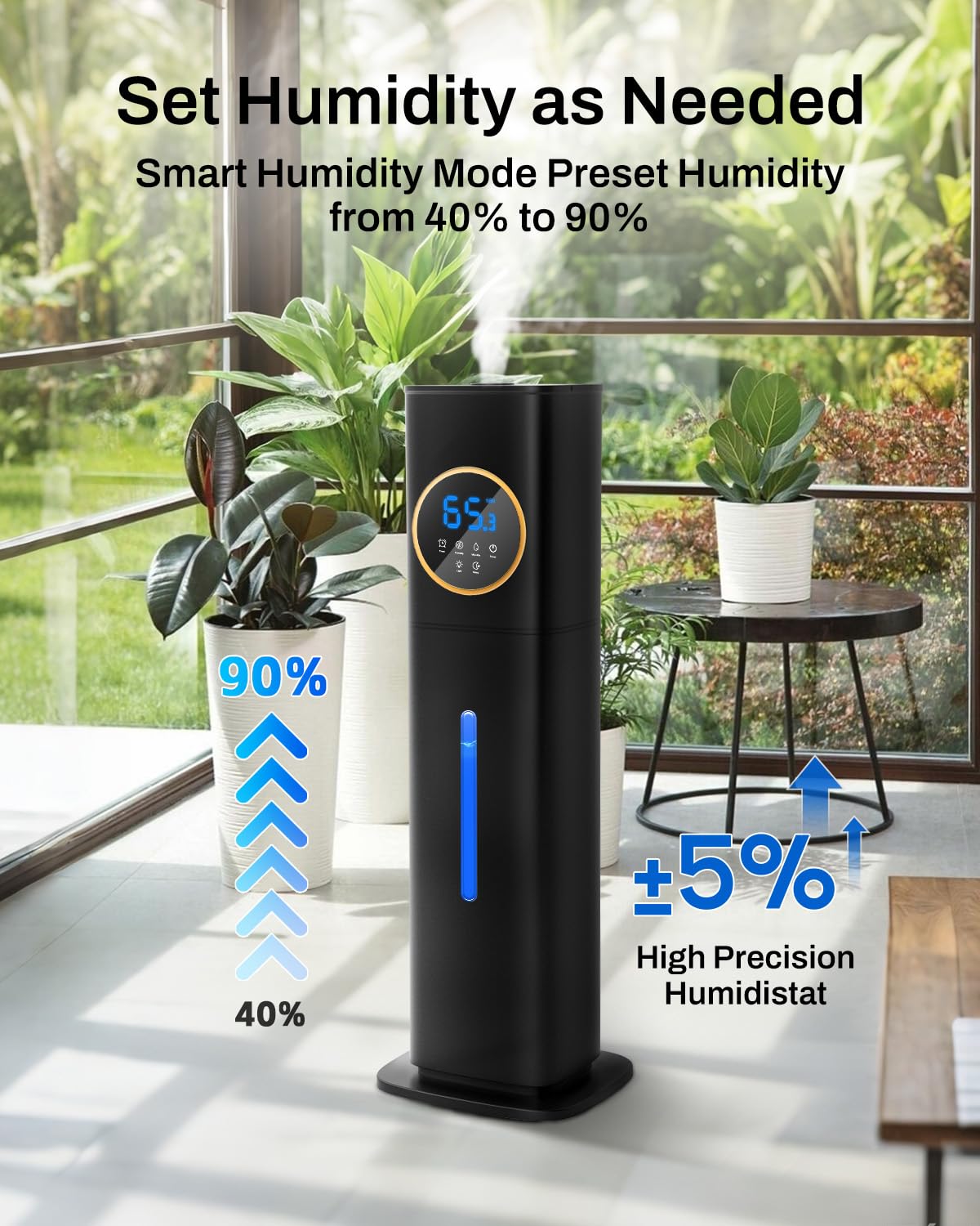 Humidifier Large Room Bedroom with Night Light, 2.1Gal(8L) Humidifiers for Home with Essential Oil