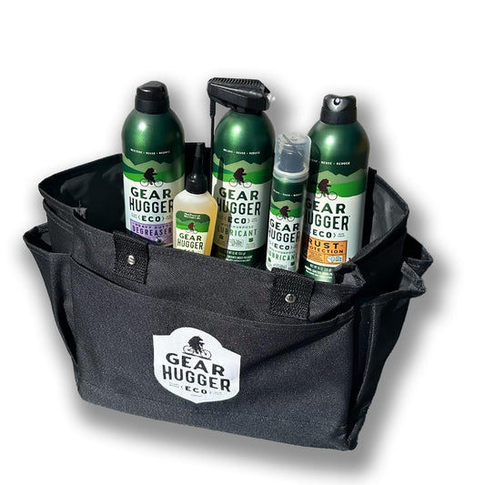 Gear Hugger Go-Bag - Lubricant, Degreaser, Dry Bike Lubricant & Rust Remover - Eco-Friendly, Garage Door Lubricant, Heavy Duty Oven Cleaner & Rust Protection - Plant-Based, No Petroleum, No PTFE