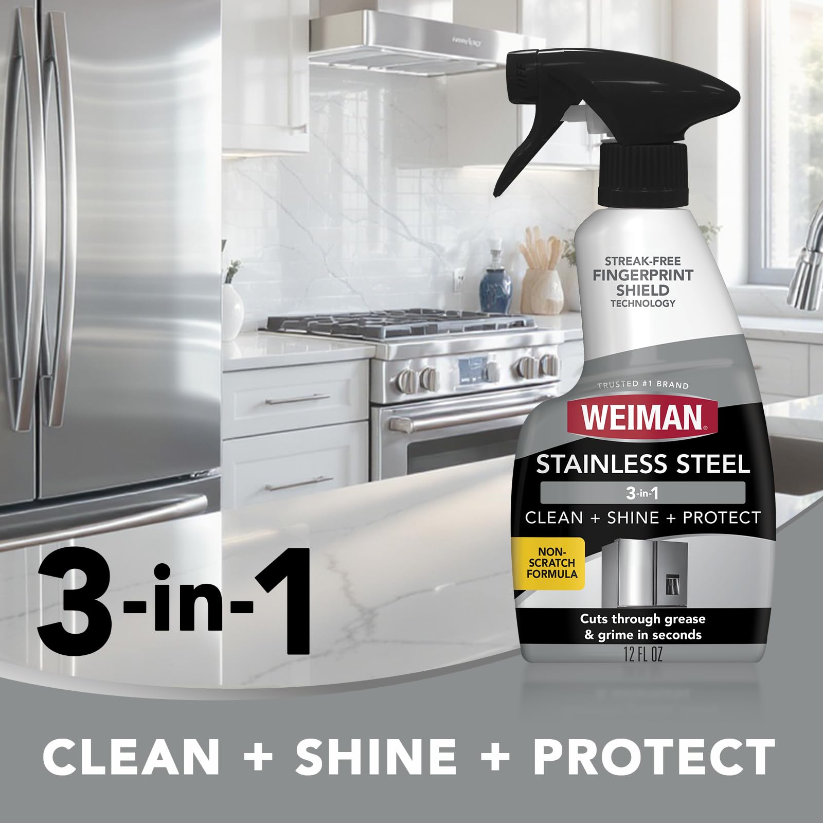 Weiman Stainless Steel & Granite Cleaner - 12 Ounce
