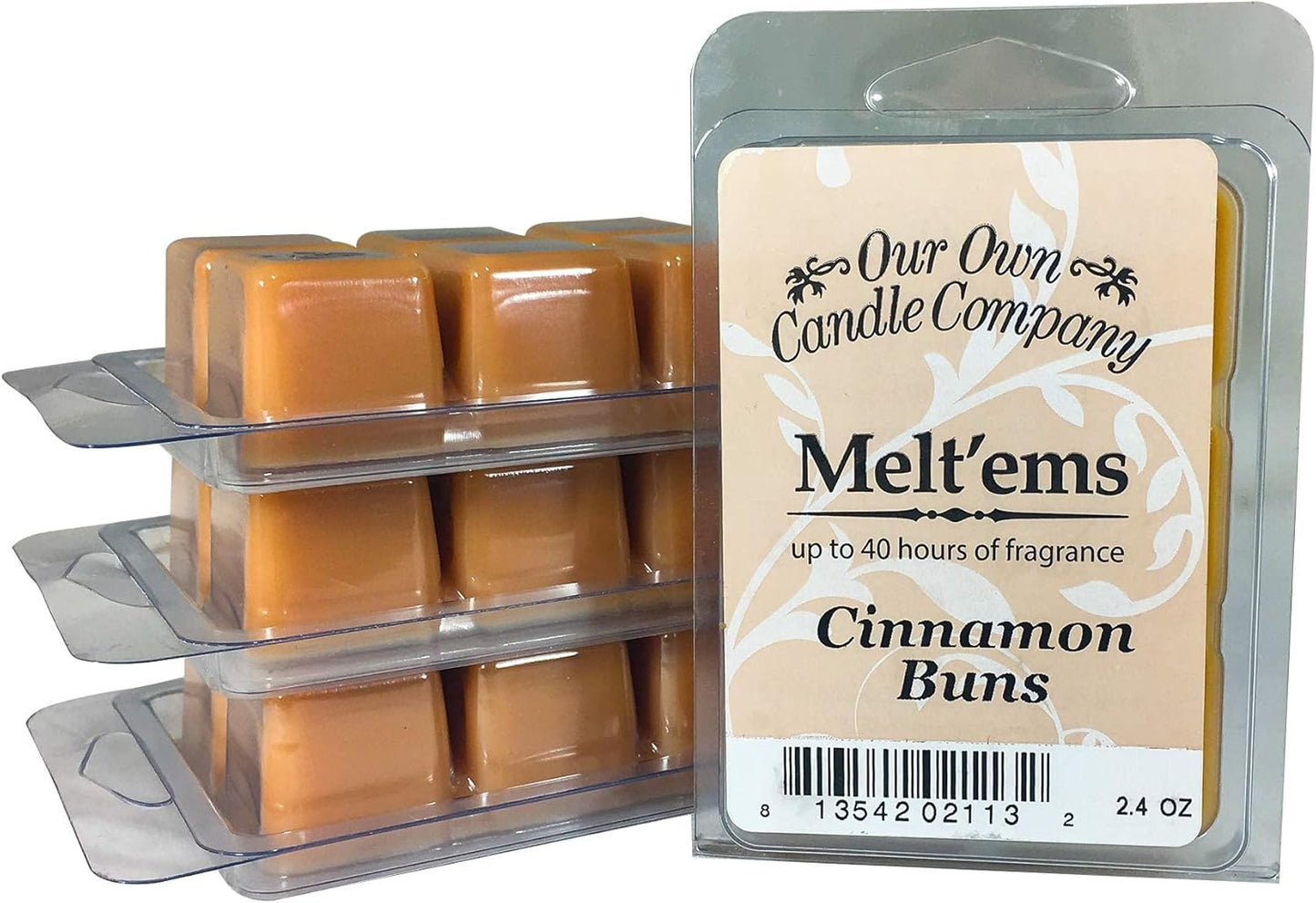 Our Own Candle Company Premium Wax Melt, Hot Buns, 6 Cubes, 2.4 oz (4 Pack)