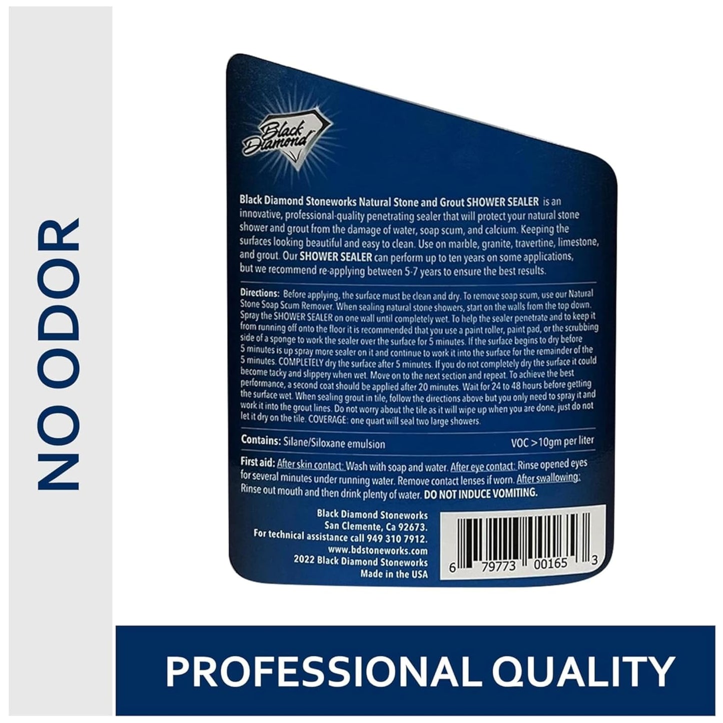 Black Diamond Stoneworks Shower Care Essentials –Natural Stone Shower Sealer, Glass Cleaner Spray & Soap Scum Remover – Professional Protection & Easy Cleaning for Bathrooms (3 Pack)