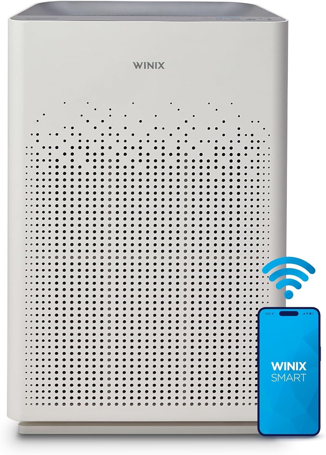WINIX AM90 Air Purifier for Home Large Room Up to 1740 Ft² in 1 Hr With Air Quality Monitor, True HEPA, Carbon Filter and Auto Mode, Captures Pet Allergies, Smoke, Dust