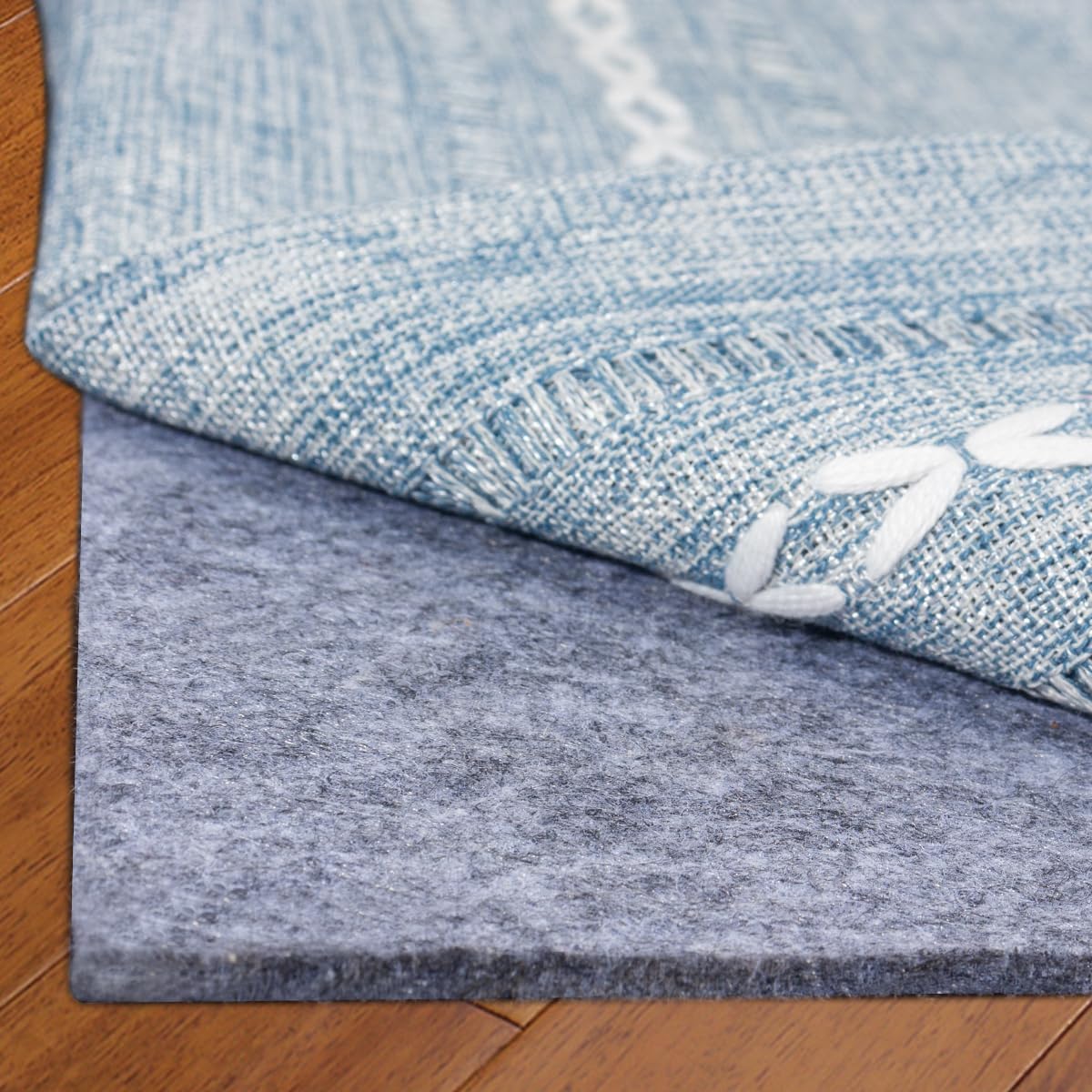 Extra Large Area Rug Cushioned Pad, 5x7 Ft Thick Felt Pad for Hardwood Floors, Keeps Rug in Place