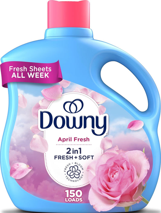 Downy Fabric Softener Liquid, April Fresh Scent, 111 fl oz, 150 Loads