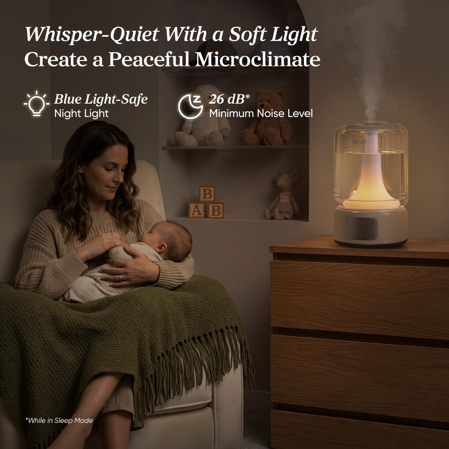 Levoit Humidifiers for Bedroom Large Room, 6.2L Dishwasher Safe, Smart App