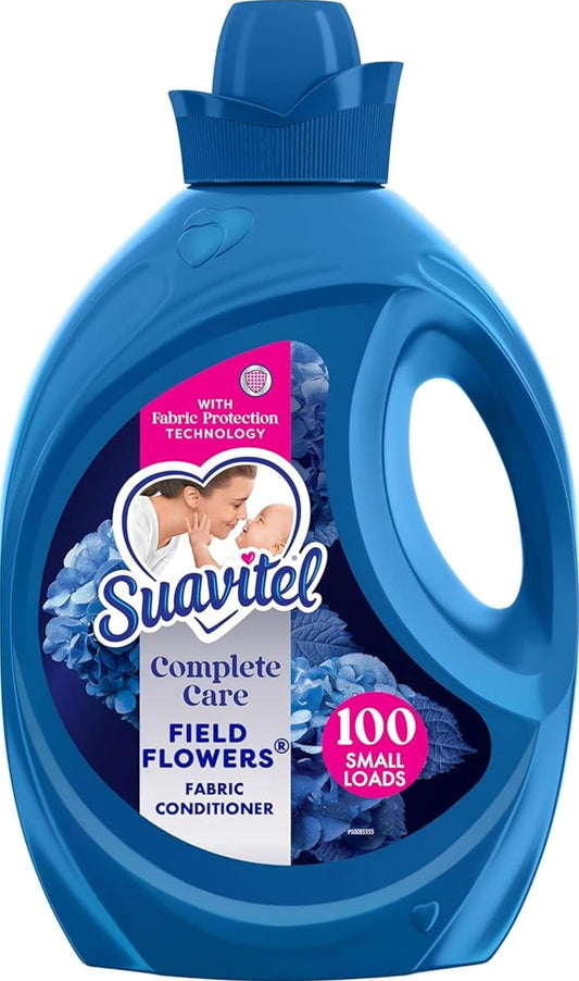 Suavitel Complete Liquid Fabric Softener, Field Flowers Scent, 100 fl oz