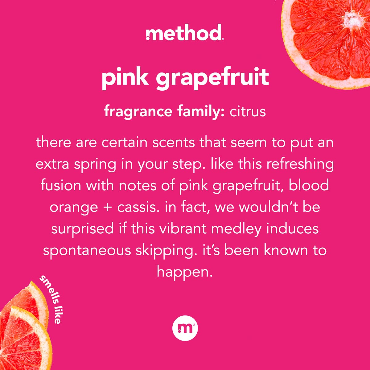 method All-Purpose Cleaner Spray, Pink Grapefruit, 28 oz, 8 Pack