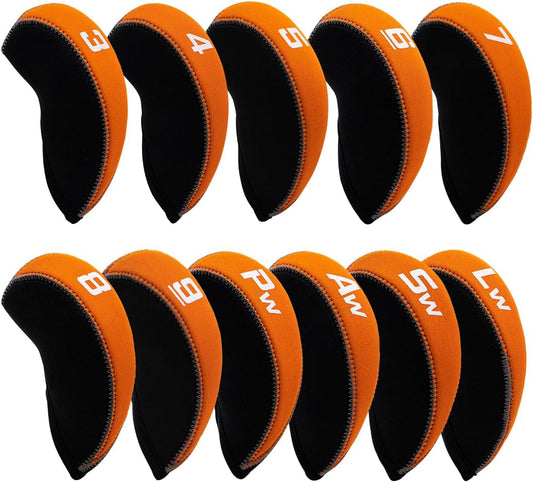 Golf Iron Covers for Golf Clubs Neoprene Golf Iron Cover Set 11pcs/10pcs Golf Iron Headcovers Golf