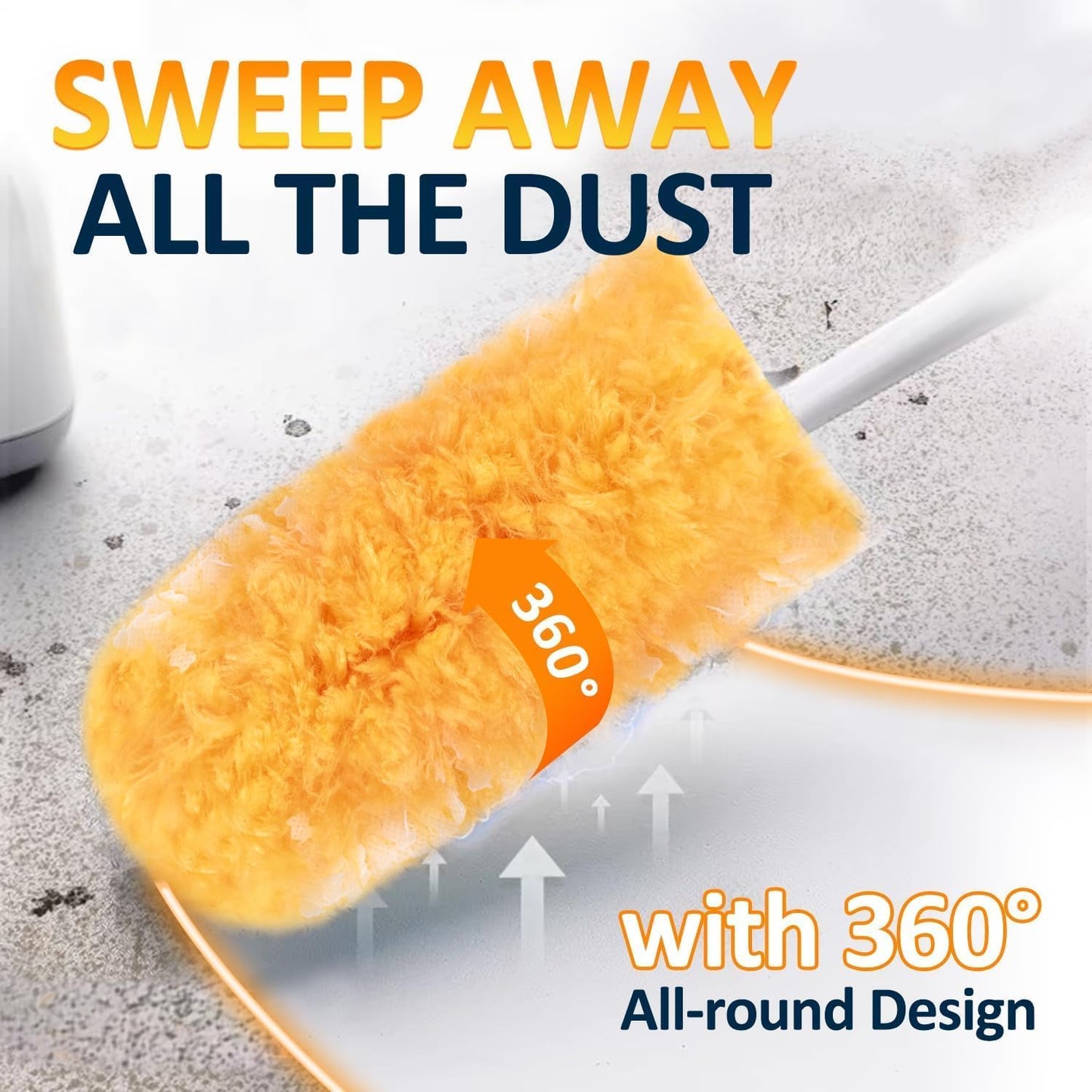 Multi Surface Duster Refills, 360-Degree Heavy Duty, 100 Count, Compatible with Swiffer Dusters