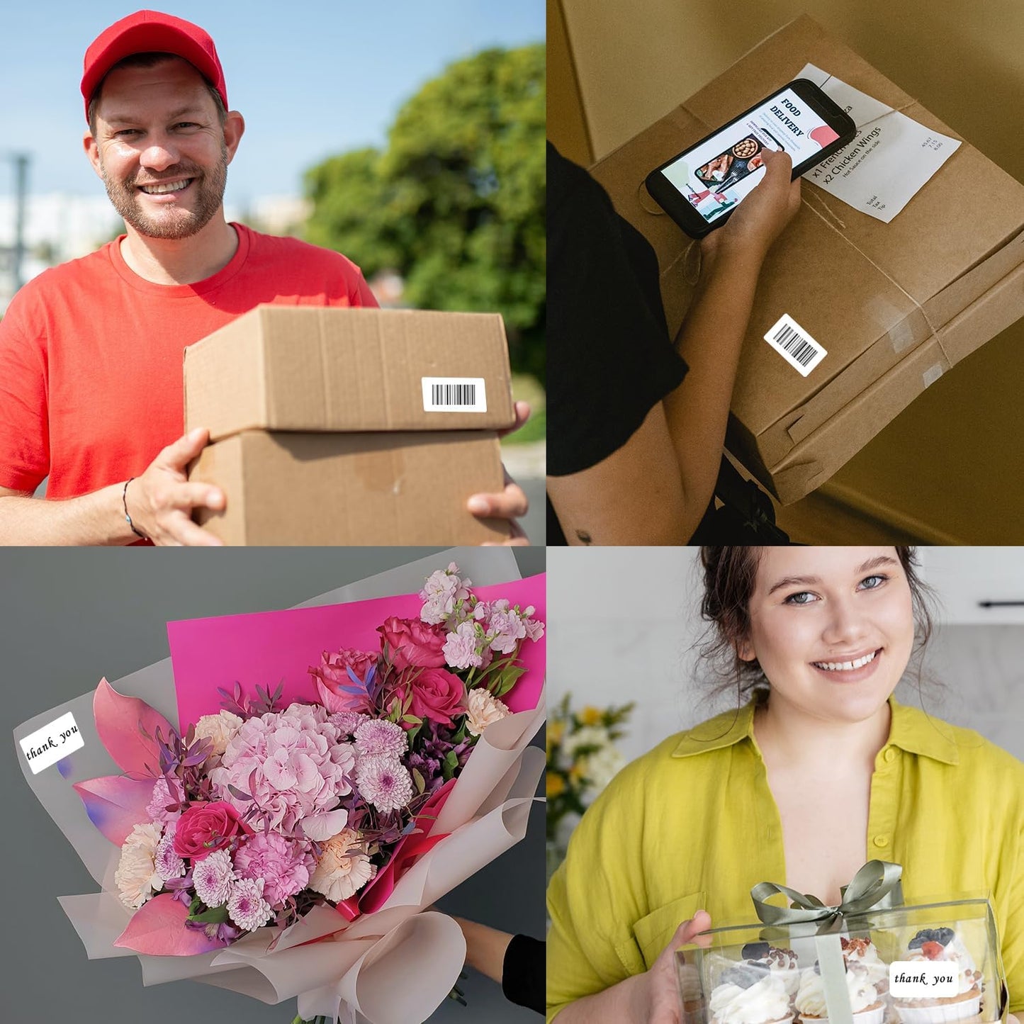 1×3 Inch White Removable Thermal Labels,Waterproof Thermal Label Stickers,600 Sheets per Roll with Perforated Lines