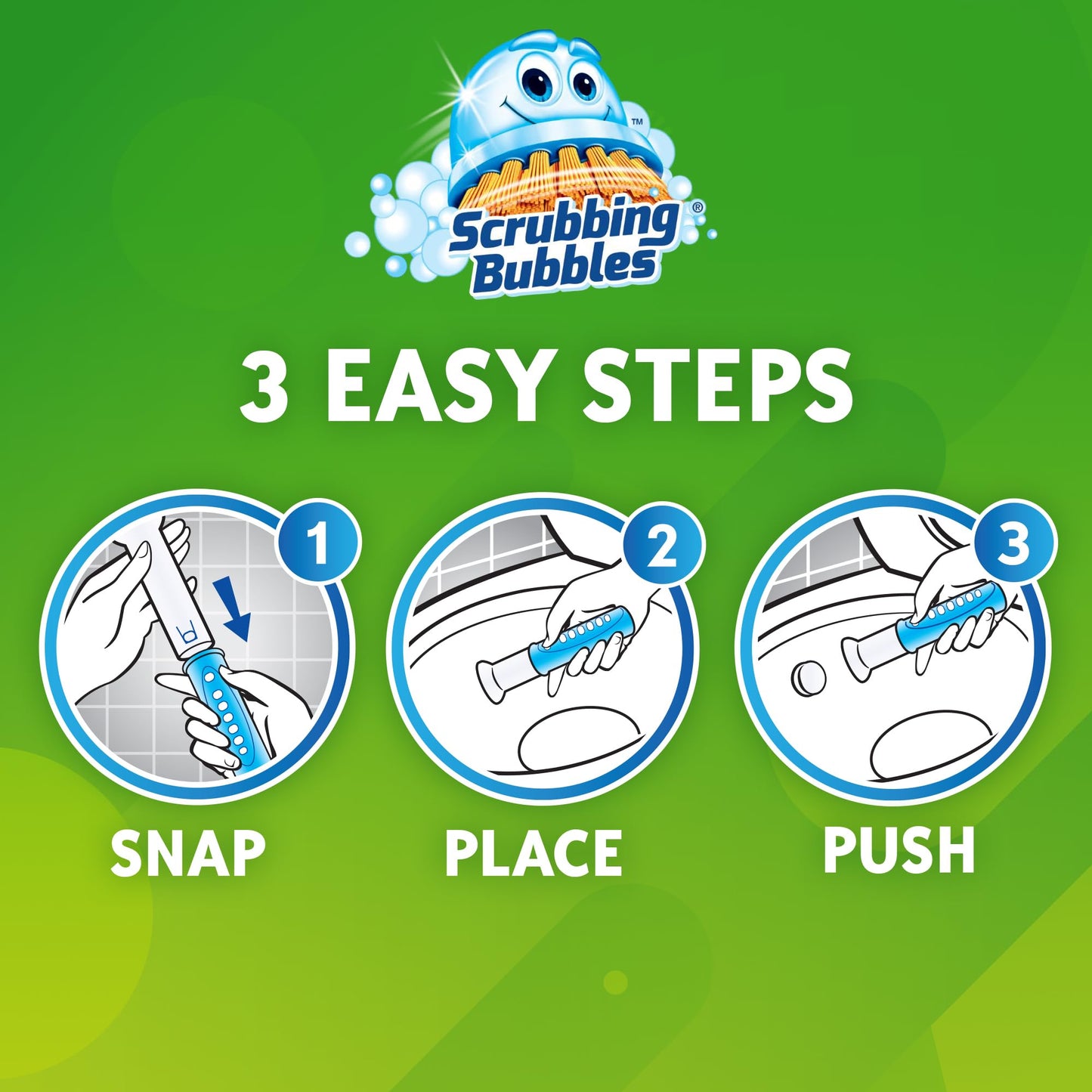 Scrubbing Bubbles Fresh Gel Toilet Bowl Cleaning Stamps, Helps Keep Toilet Clean and Helps Prevent