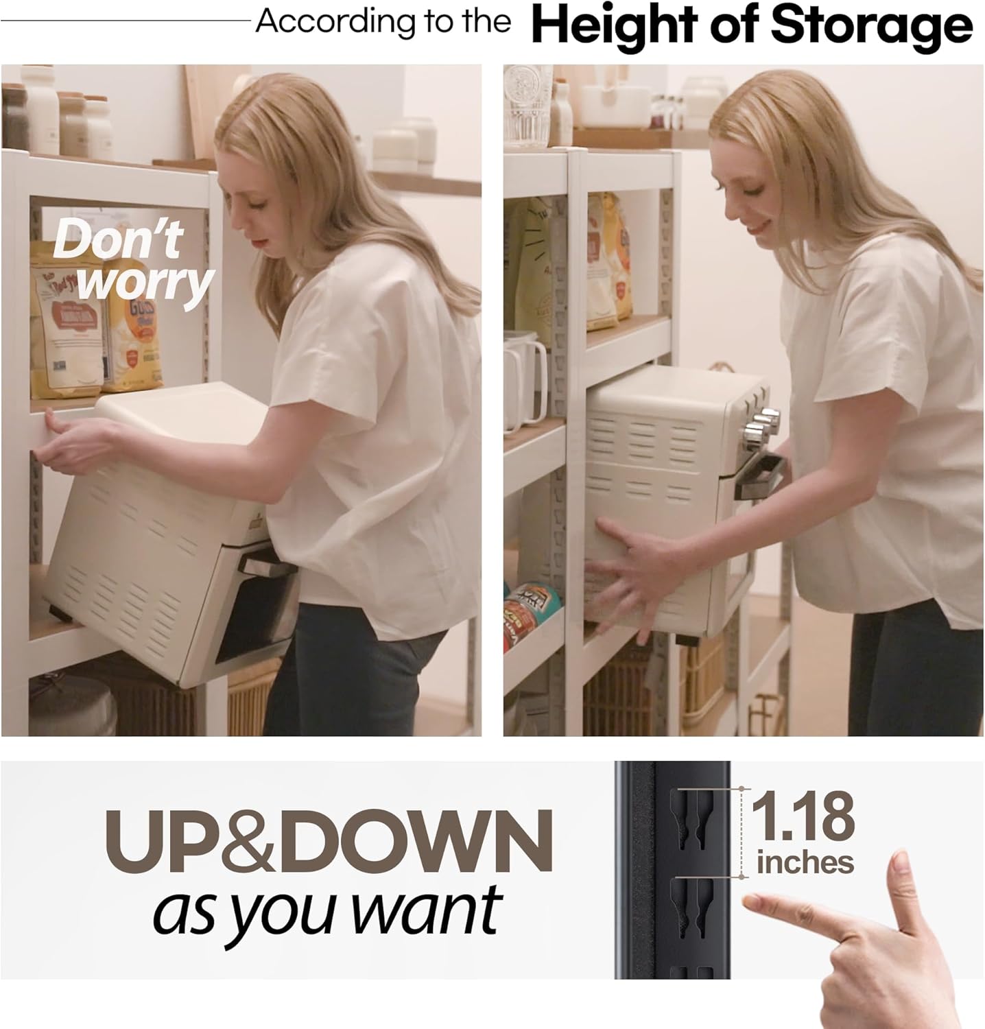 HOMEDANT House Black 5 Tier 24.4" W Laminated Metal Shelving Unit Adjustable Storage Utility Rack Heavy Duty Shelves Organization Multipurpose Shelf Kitchen Garage Pantry Closet 1 Pack