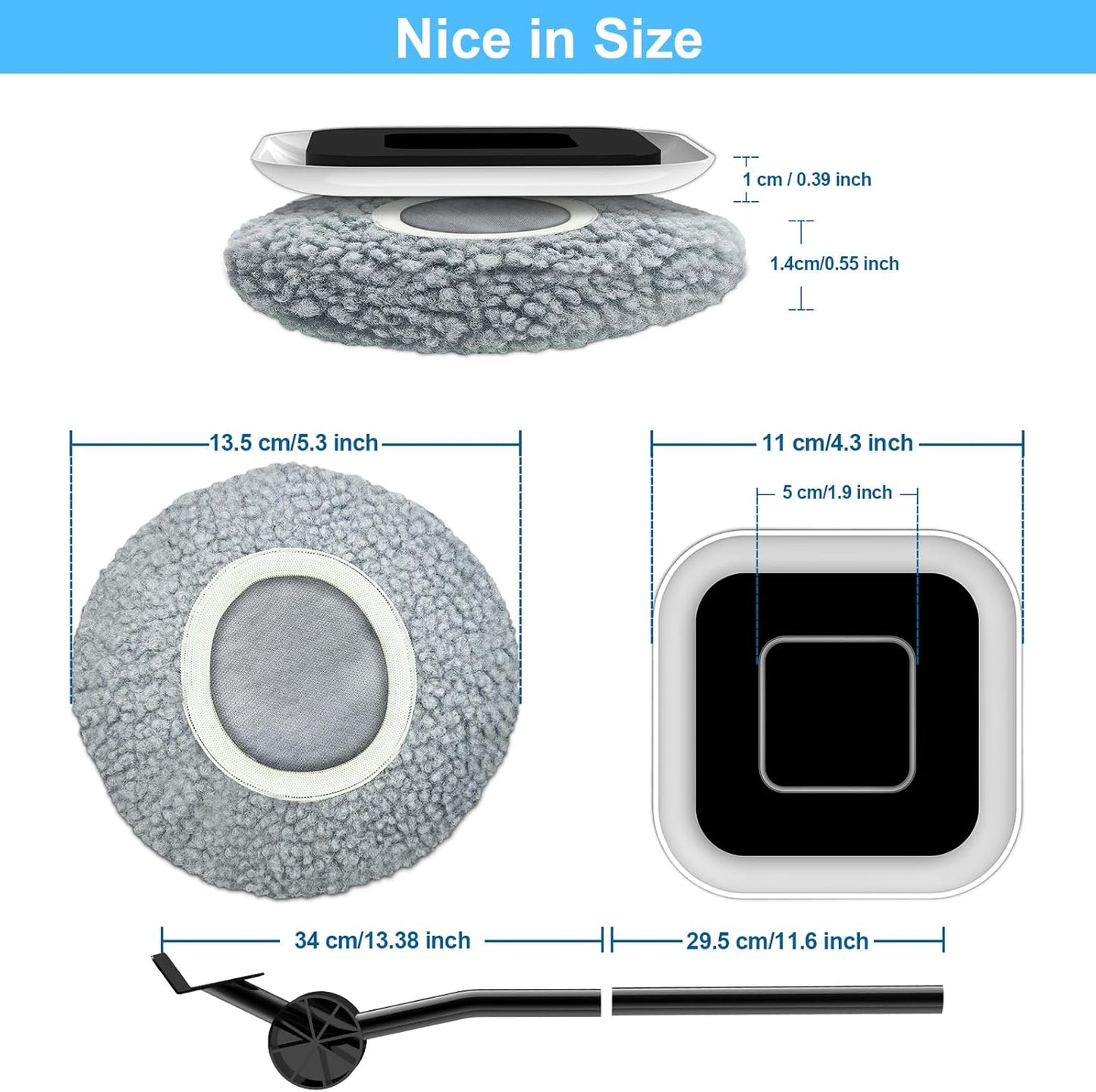 New Upgrade Furniture Sliders, Multi-Surface 3-in-1 Furniture Movers Sliders, Heavy Moving Pads with 8PCS 4.3" Carpet Sliders+4PCS Hard Floor Socks+1 Lifter, Protect Floor and Easily Move Furniture