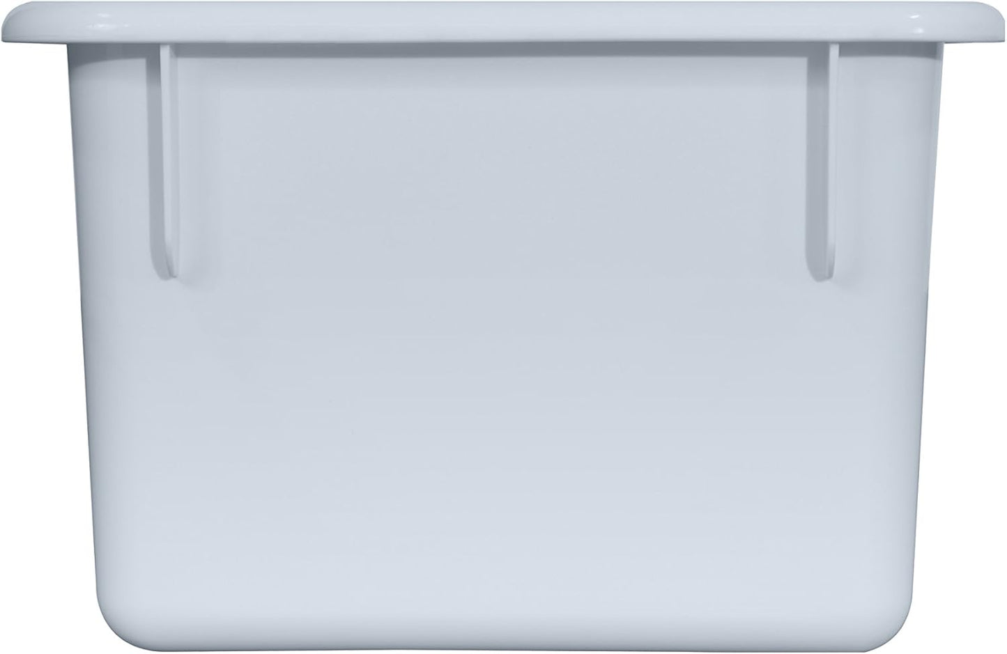 Wood Designs Cubby Storage Bin, Heavy Duty Plastic Containers for Kids White Cubby Tray Set of 25