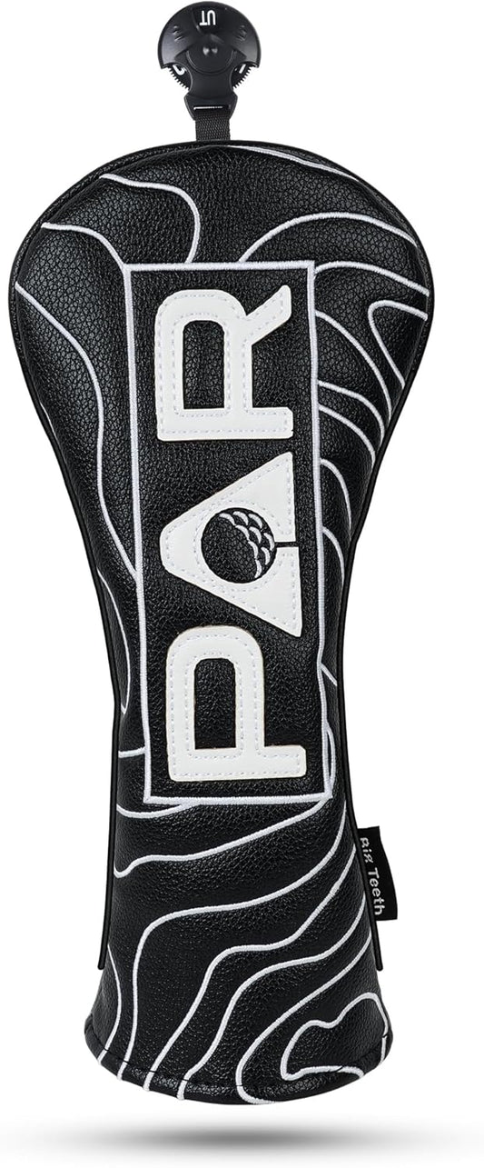 Big Teeth Golf Club Covers Full Set Driver Headcover Fairway Wood Hybrid Golf Club Iron Head