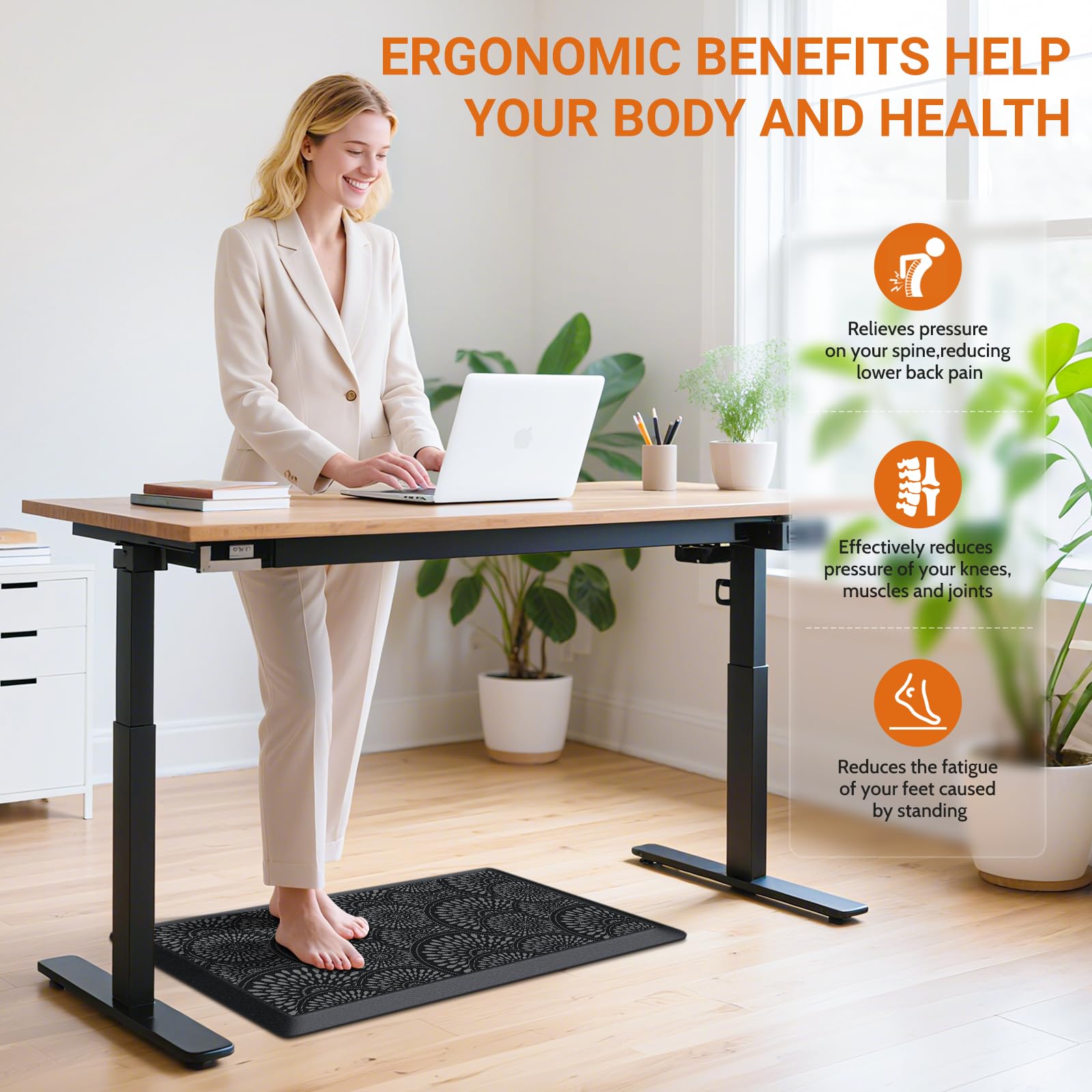 Mattitude Kitchen Mat, Waterproof Non-Slip Standing Mats and Rugs